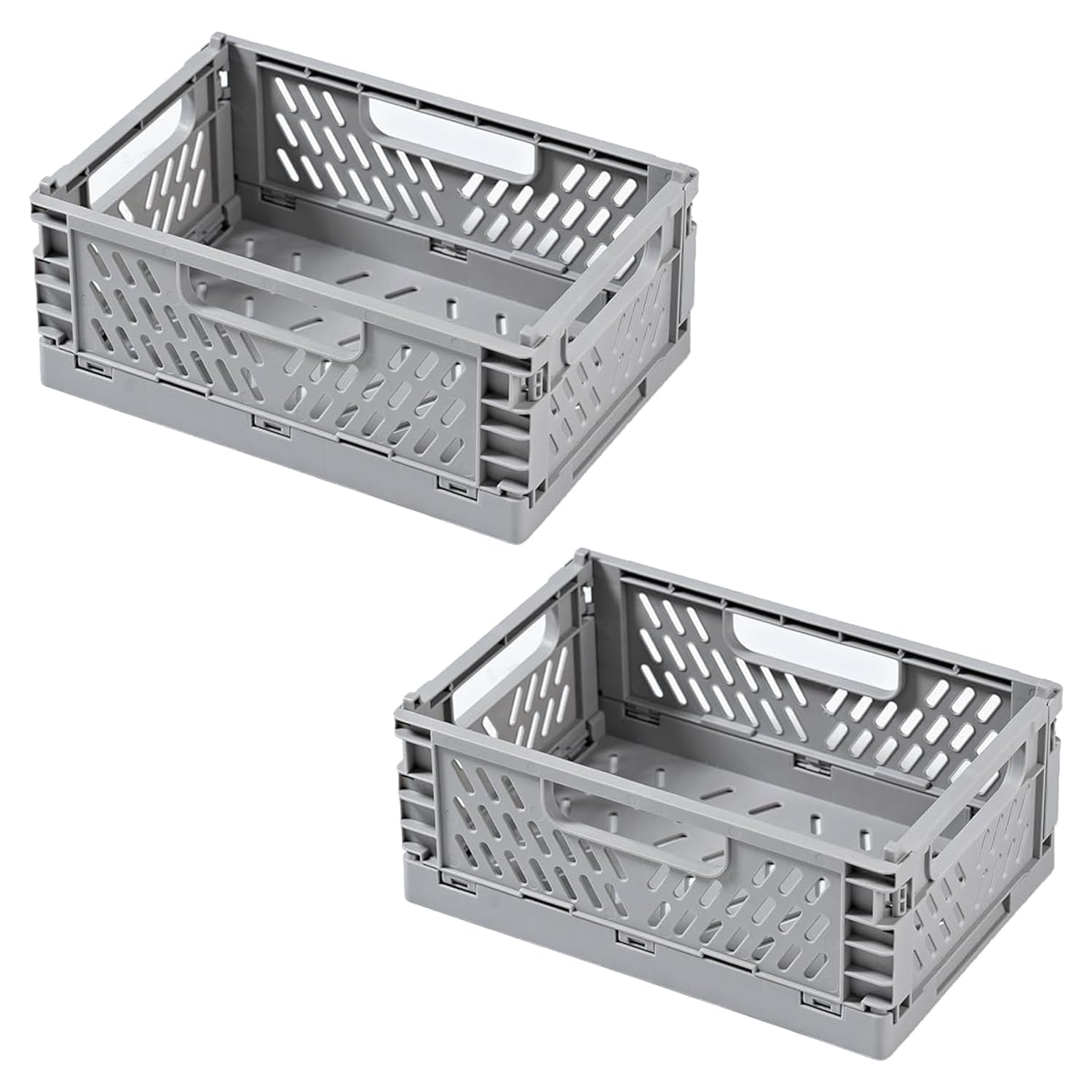 Kuber Industries Large Refrigerator Storage Crisper/Fridge Container Without Lid (Grey)