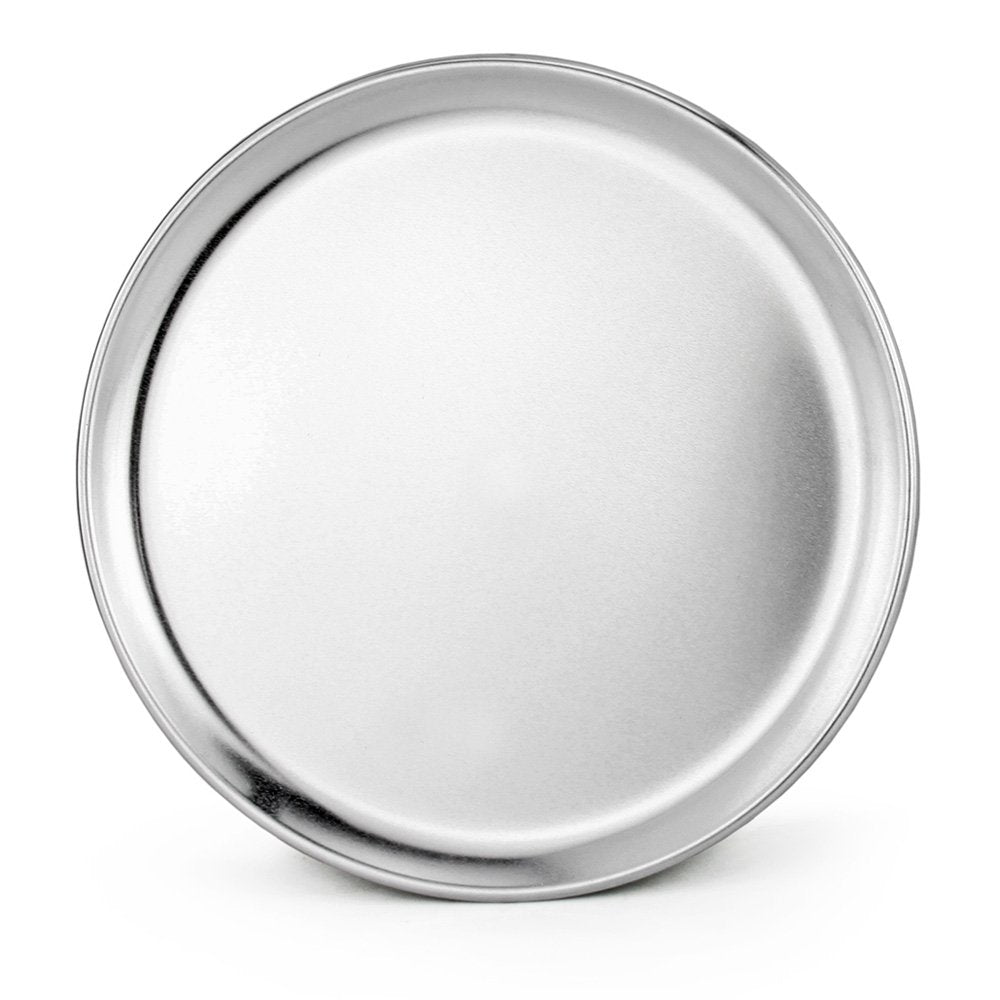 New Star Foodservice 51018 Restaurant-Grade Aluminum Pizza Pan, Baking Tray, Coupe Style, 10-Inch, Pack Of 6