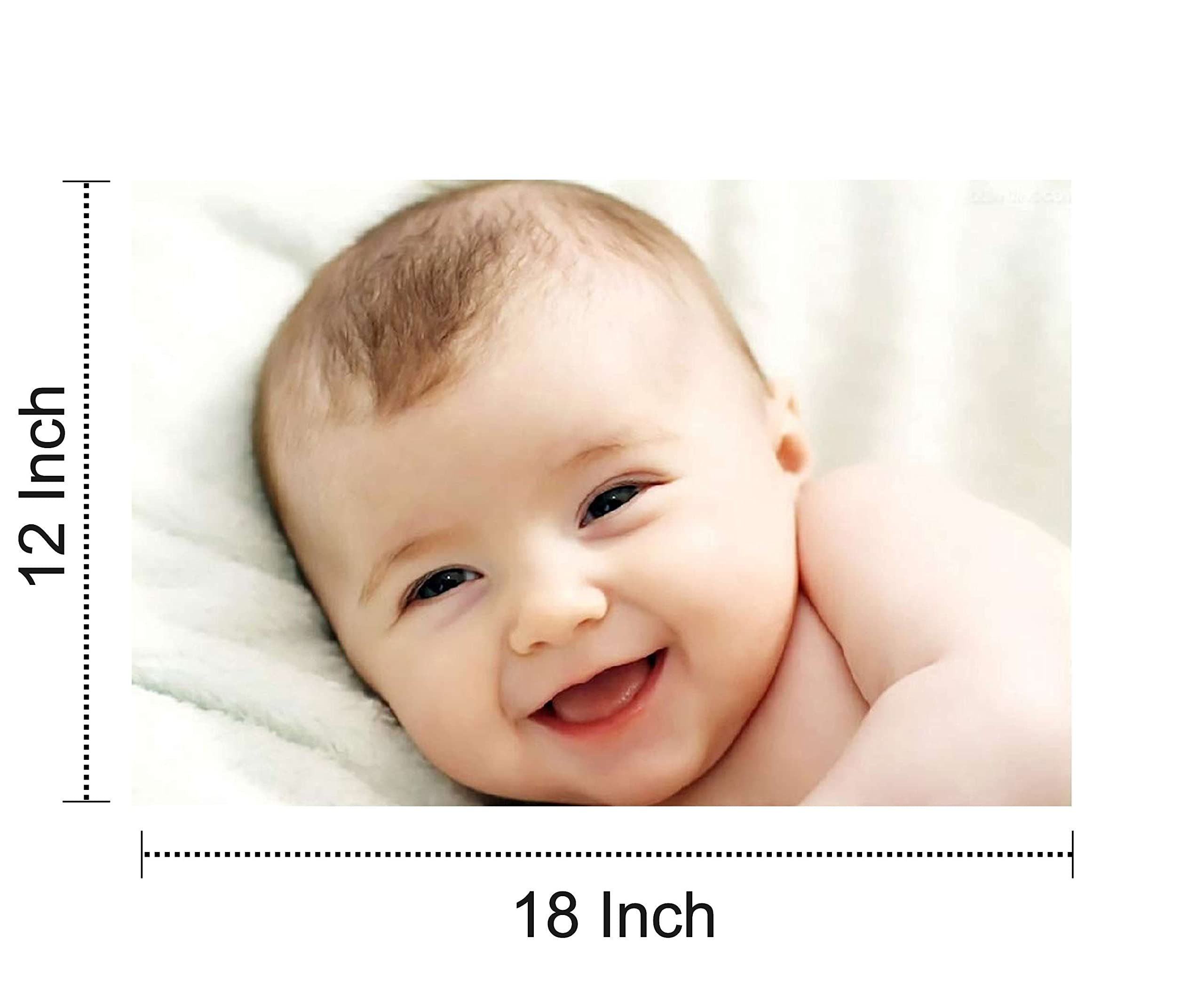 Craft Qila Cute Smiling Baby Poster For Pregnant Women Room Decor Cq08 (Size : 12 X 18 Inch) Pack Of 4