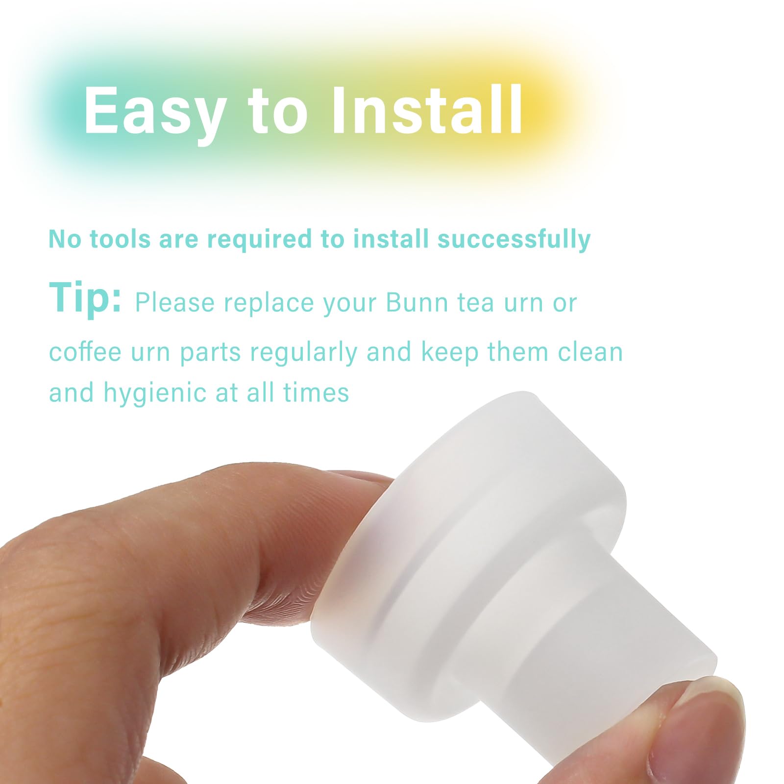 Arrogantf Faucet Silicone Seat Cup Compatible With Bunn 00600.1000 Cup For Bunn Tea Maker Coffee Maker Replacment Parts 12 Pcs T