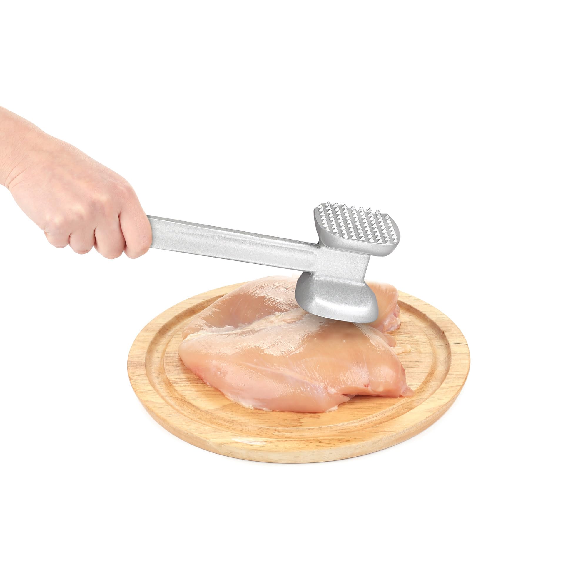 Fantes Non-Stick Meat Tenderizer Marinating Prep Tool, Double Sided, The Italian Market Original Since 1906