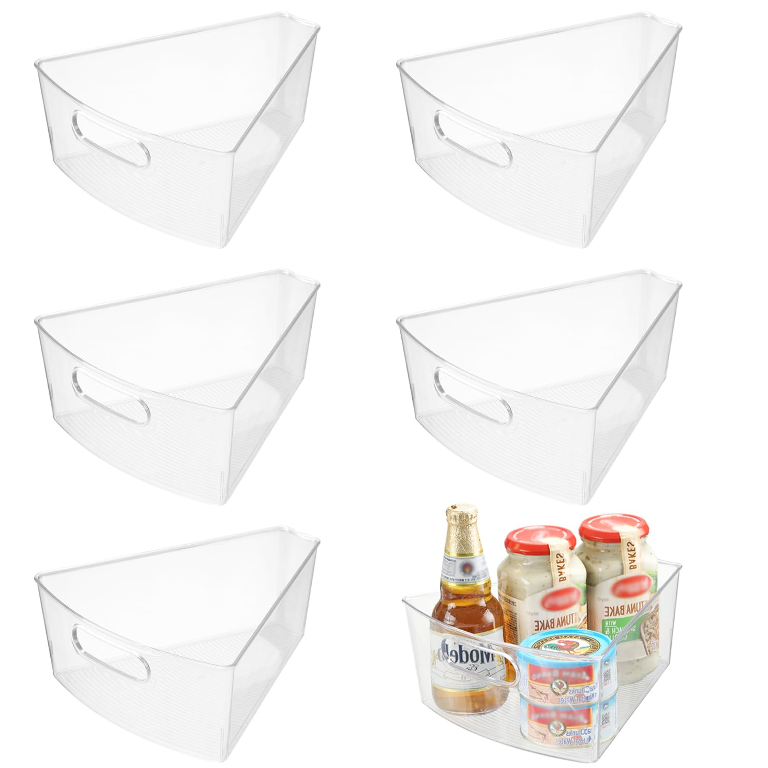 OMNISAFE Lazy Susan Organizer Bins,10.2x 9.4x 4, 26 Diameter(6)