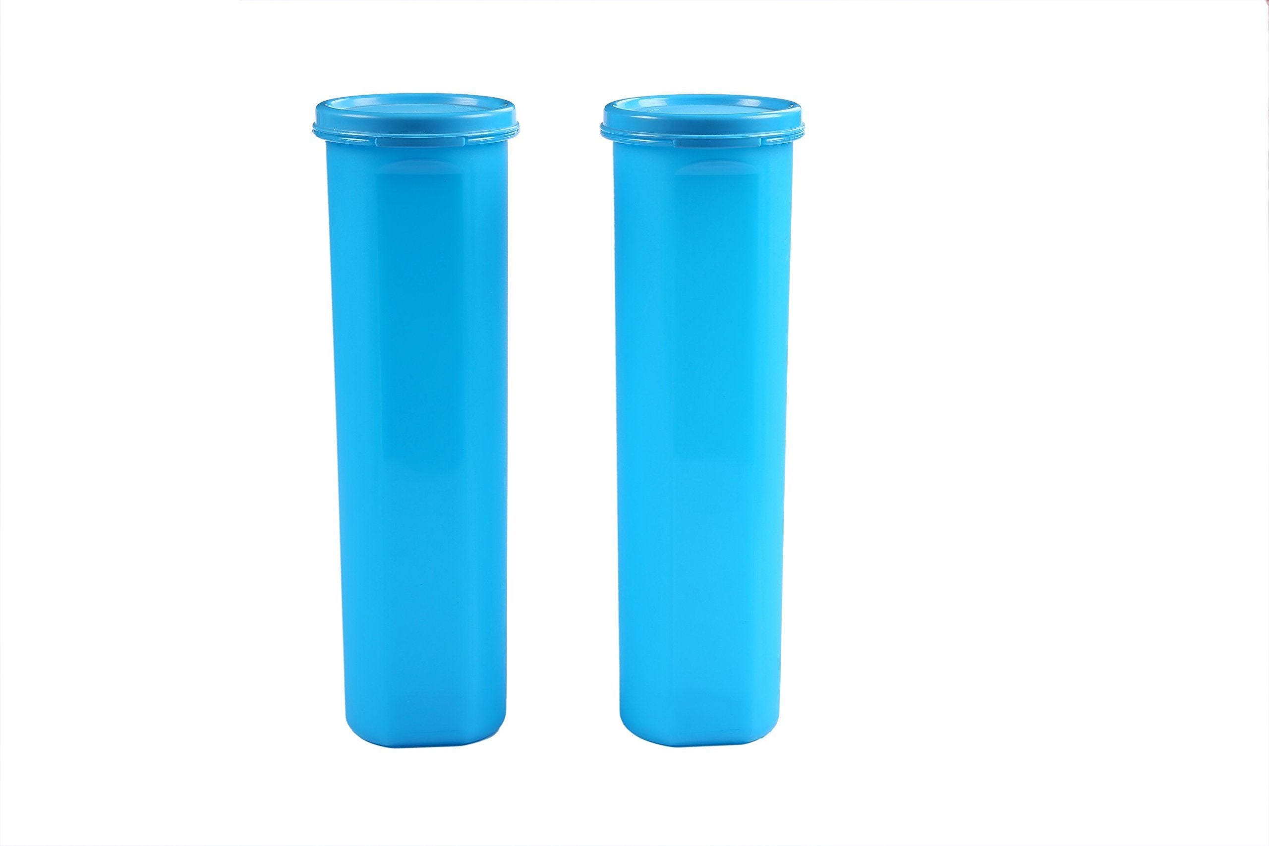 Signoraware Modular Round Container Set, 1.1 Litres, Set Of 2, Turkish Blue