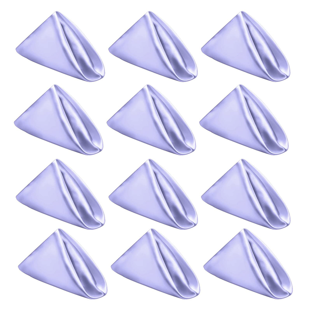Purple Cloth Napkins Set Of 12,Satin Dinner Napkins Cloth Washable,Reusable Napkins For Everyday Use Table,Restaurant,Wedding, F