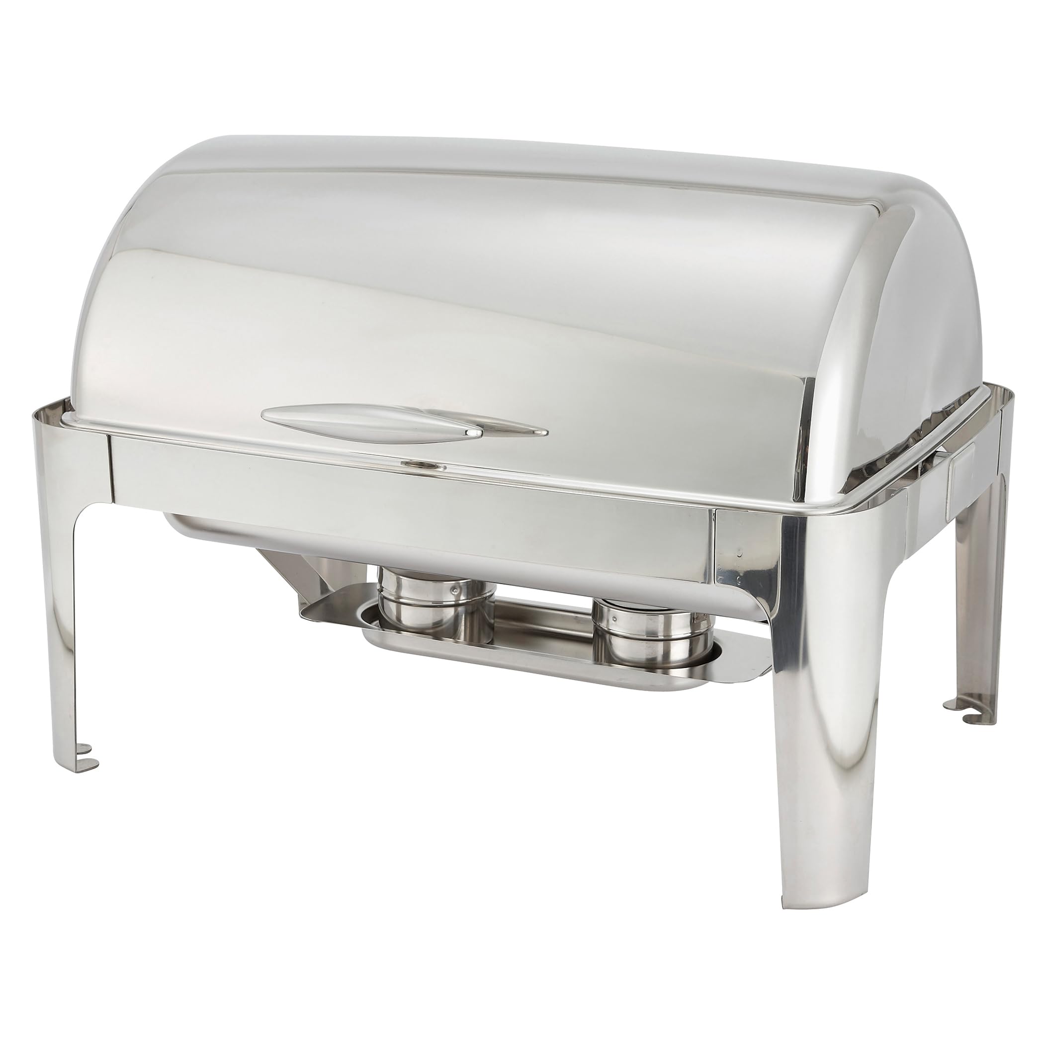 Winware Madison 8qt Full-size Chafer, Roll-top, S/S, Heavyweight, Stainless Steel