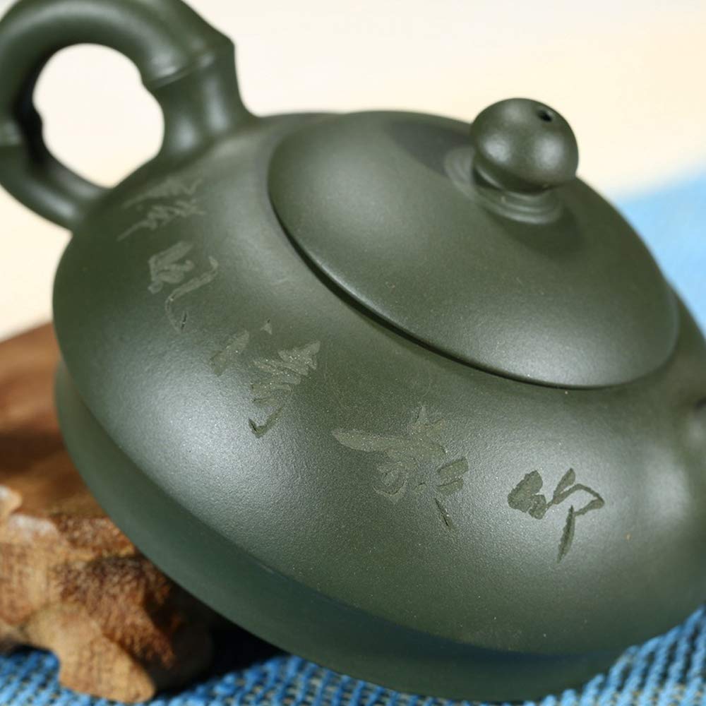 Chinese Yixing Purple Clay Handmade Half Moon Tea Pot Zisha Zi Ni Teapot 9Oz/250Cc