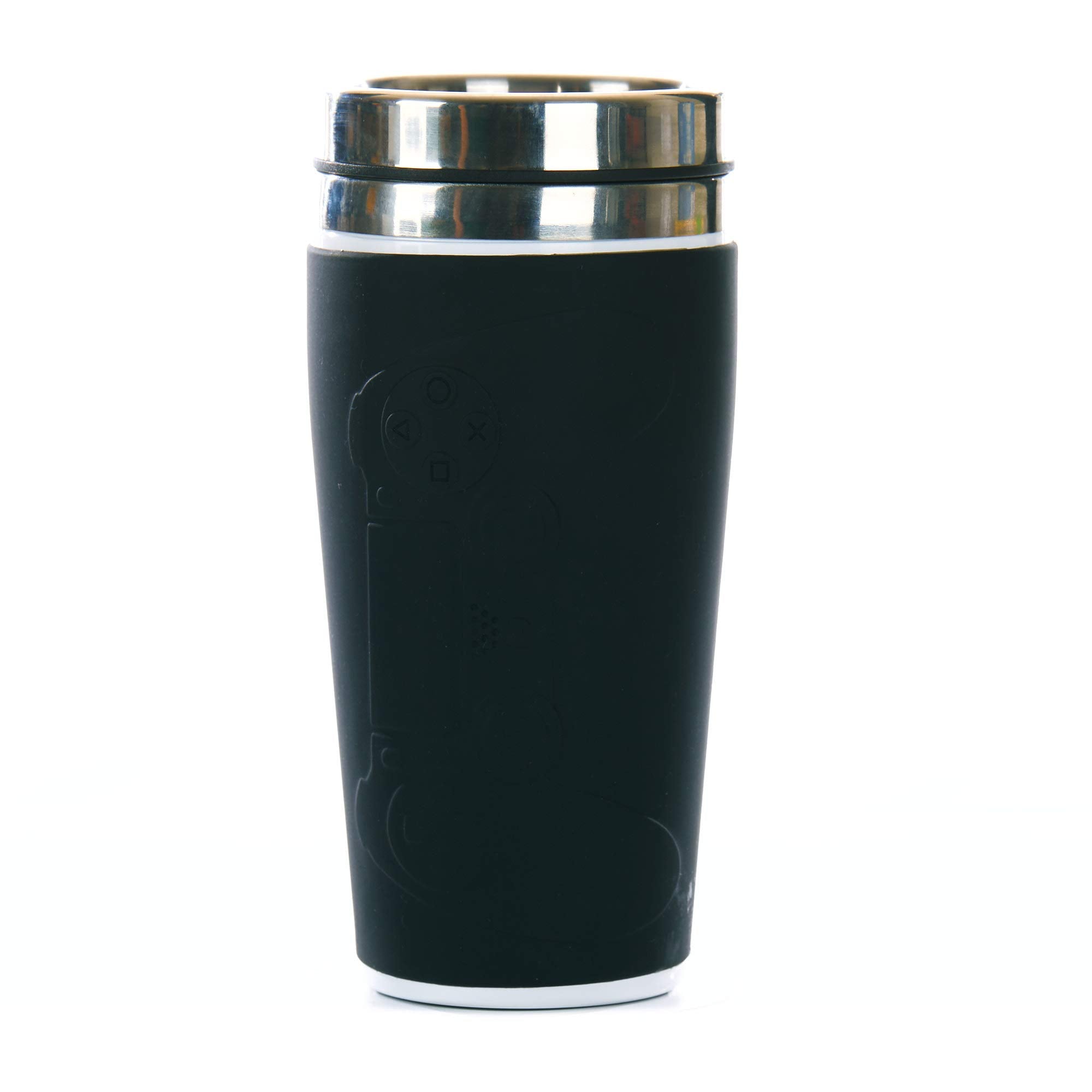 Paladone Playstation Thermal Travel Coffee Mug & Reusable Sticker Set