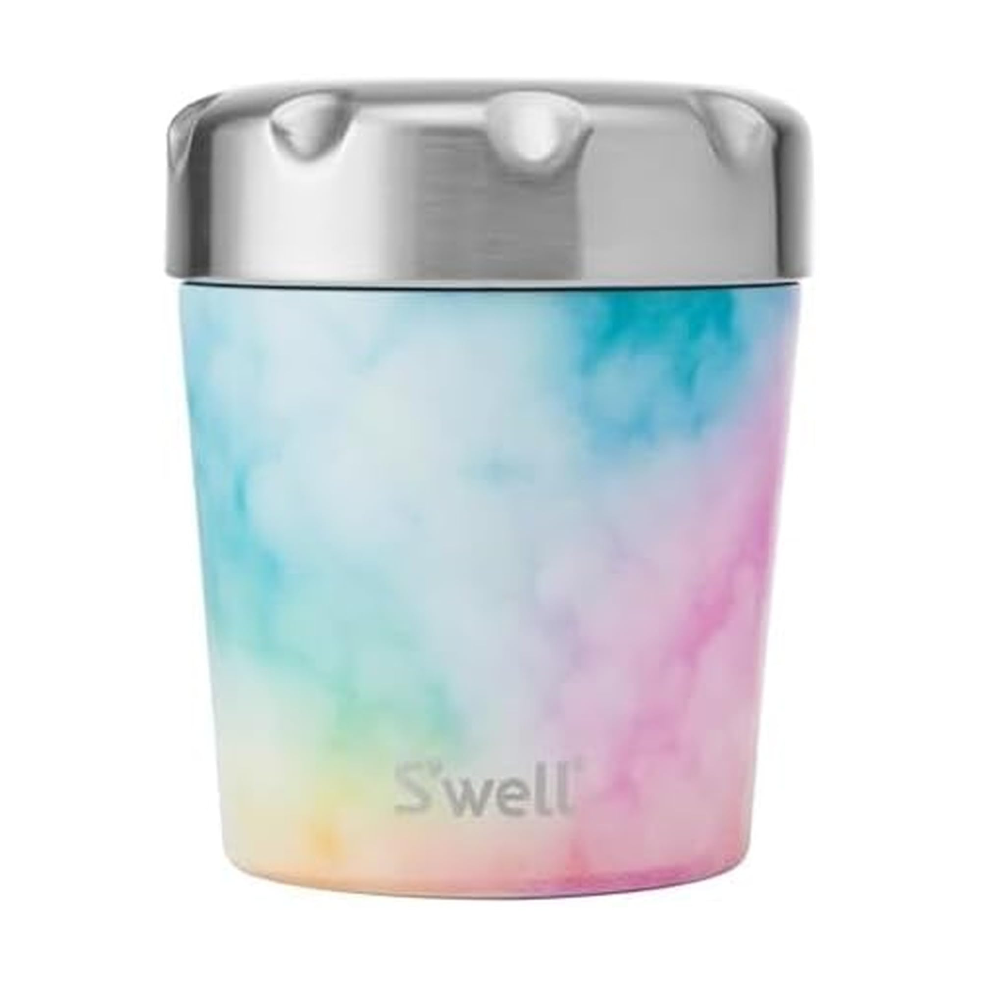 SWell Stainless Steel Ice Cream Chiller, 16Oz, Candy Cloud, Triple Layered Vacuum Insulated Container Keeps Ice Cream Frozen Fo
