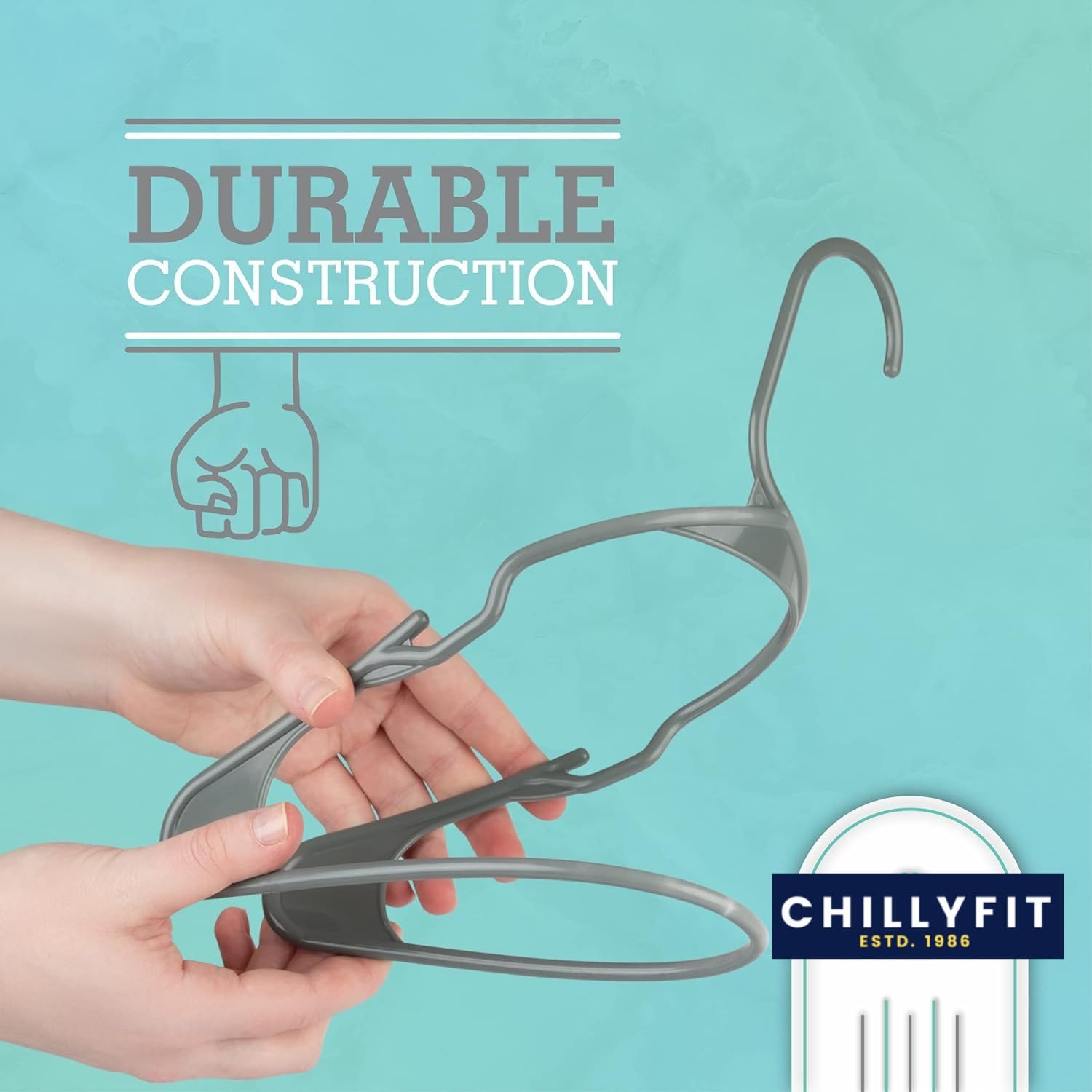 Hangers For Clothes, 20 Pack Chillyfit Plastic Hangers Clothes Hangers For Clothing, Closet, Coats & Shirts - For Everyday Stand