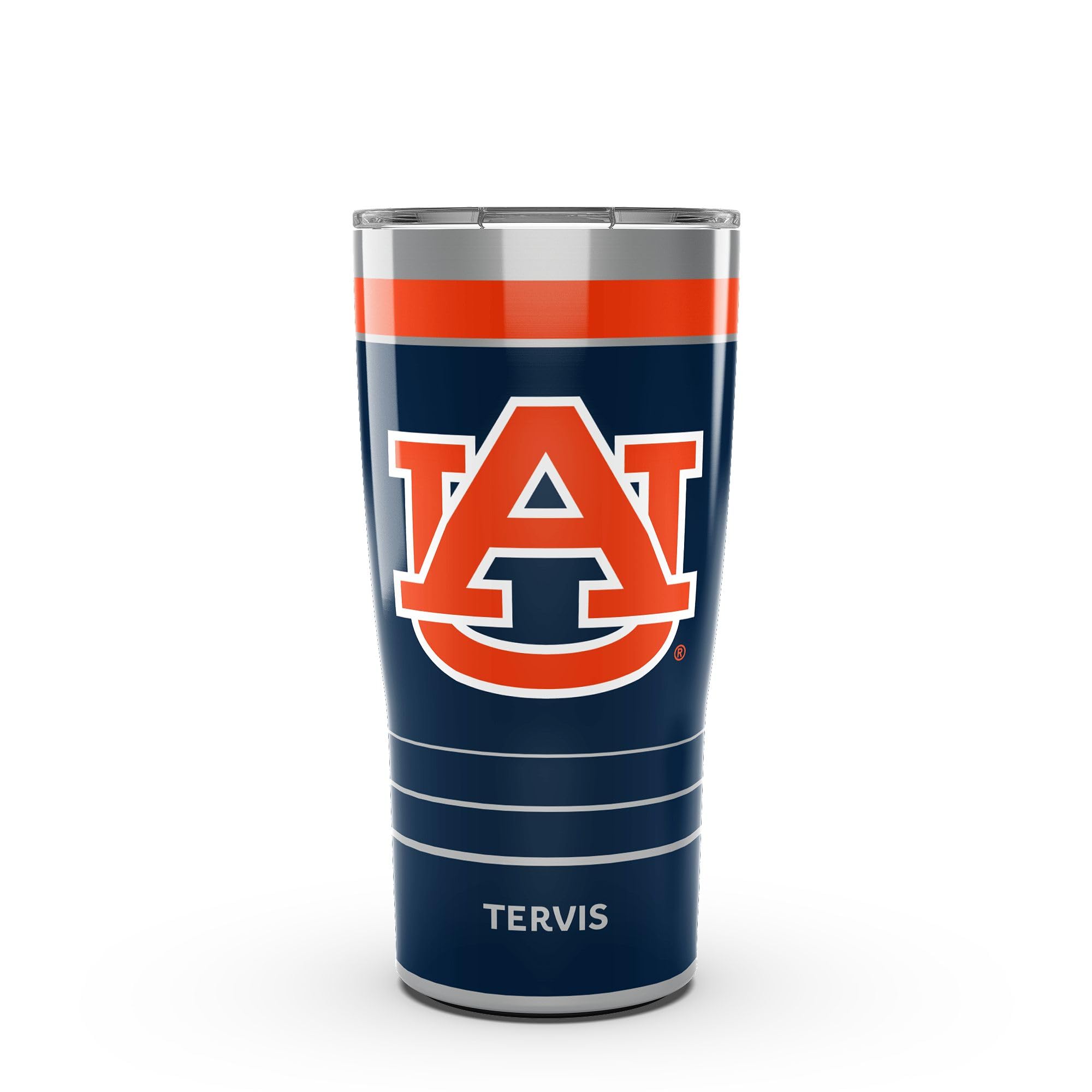 Tervis Traveler Auburn Tigers - MVP Triple Insulated Tumbler Travel Cup Keeps Drinks Cold & Hot, 20oz, Stainless Steel