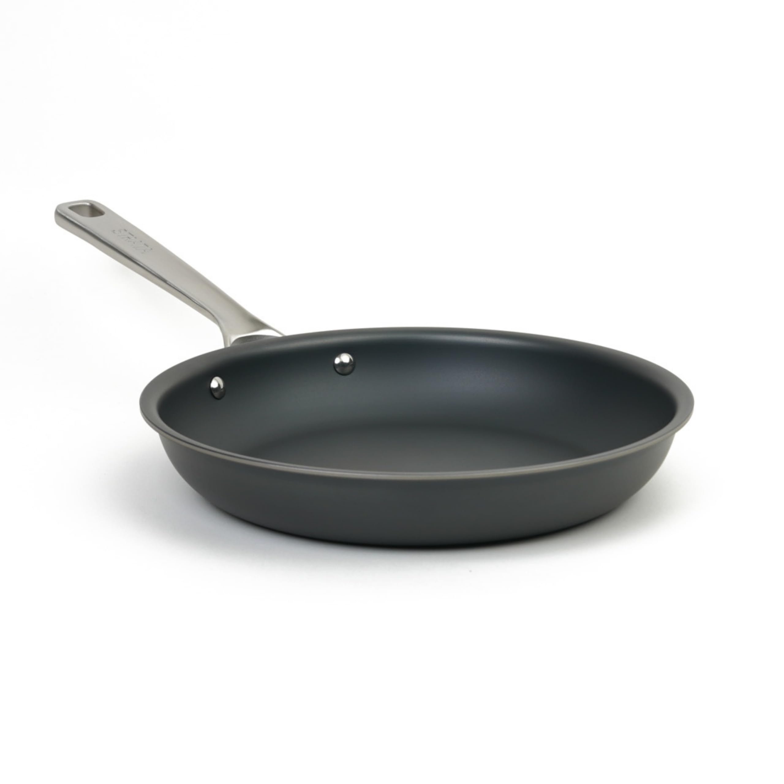 STRATA 11 Nitrided Carbon Clad Frying Pan, 3Ply Nitrided Carbon Steel Cookware with Aluminum Core, Lightweight, Even Heating, 