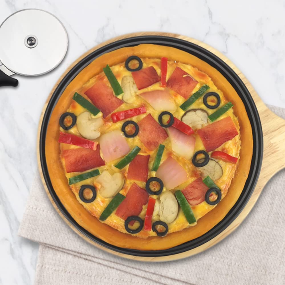 Onewangdafa Baking Steel Pizza Pan With Holes Round Pizza Pans Set Nonstick Pizza Oven Tray For Home Restaurant Kitchen Baking F