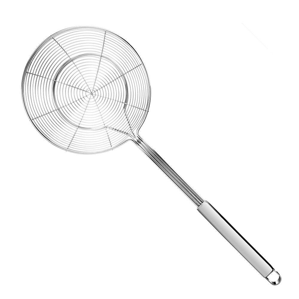 Artyea Skimmer, Stainless Steel Spider Strainer, Ladle For Pasta, Spaghetti, Noodles And Frying In Kitchen - 6 Inches Bowl, 16.4