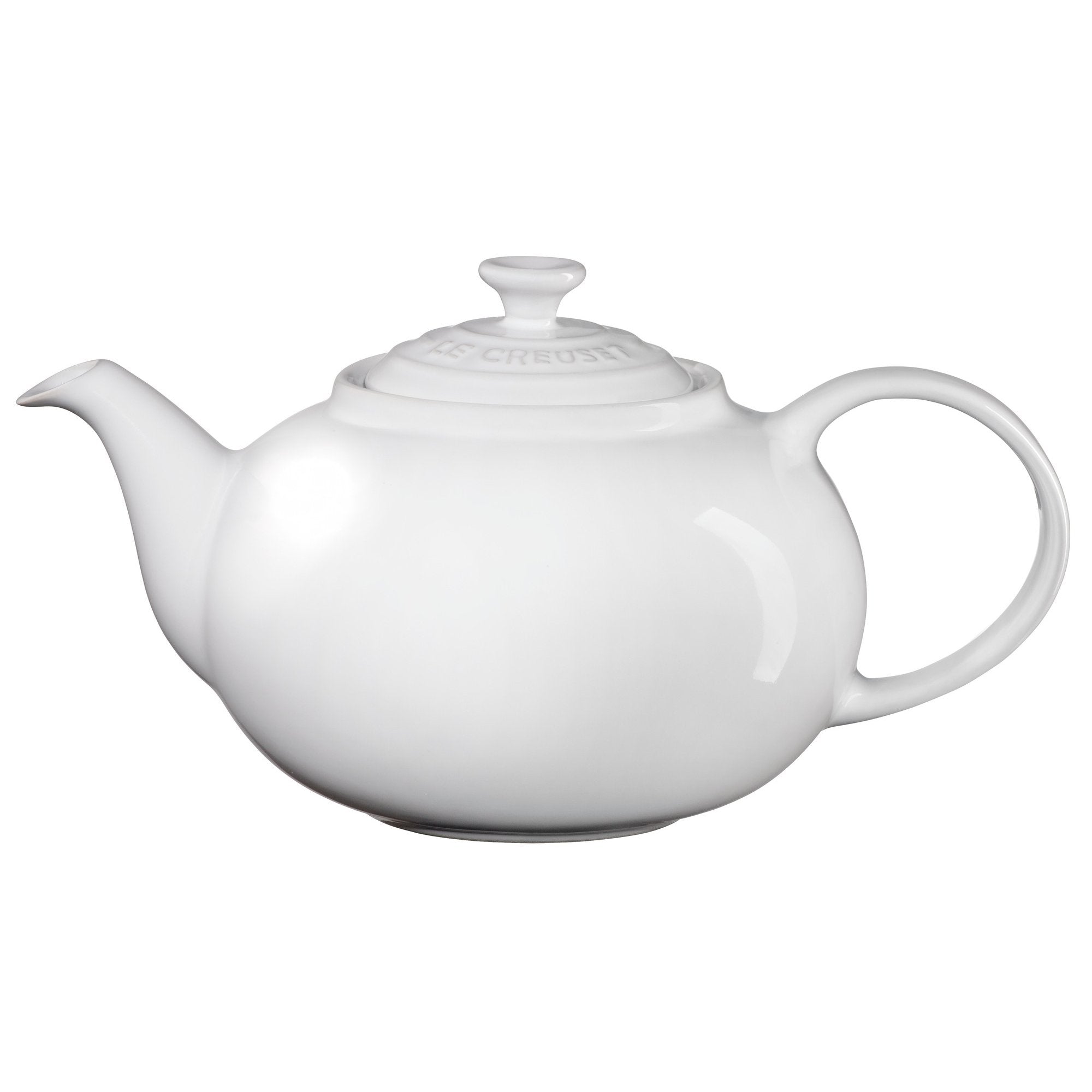 Le Creuset Stoneware Traditional Teapot, 1.4 qt., White