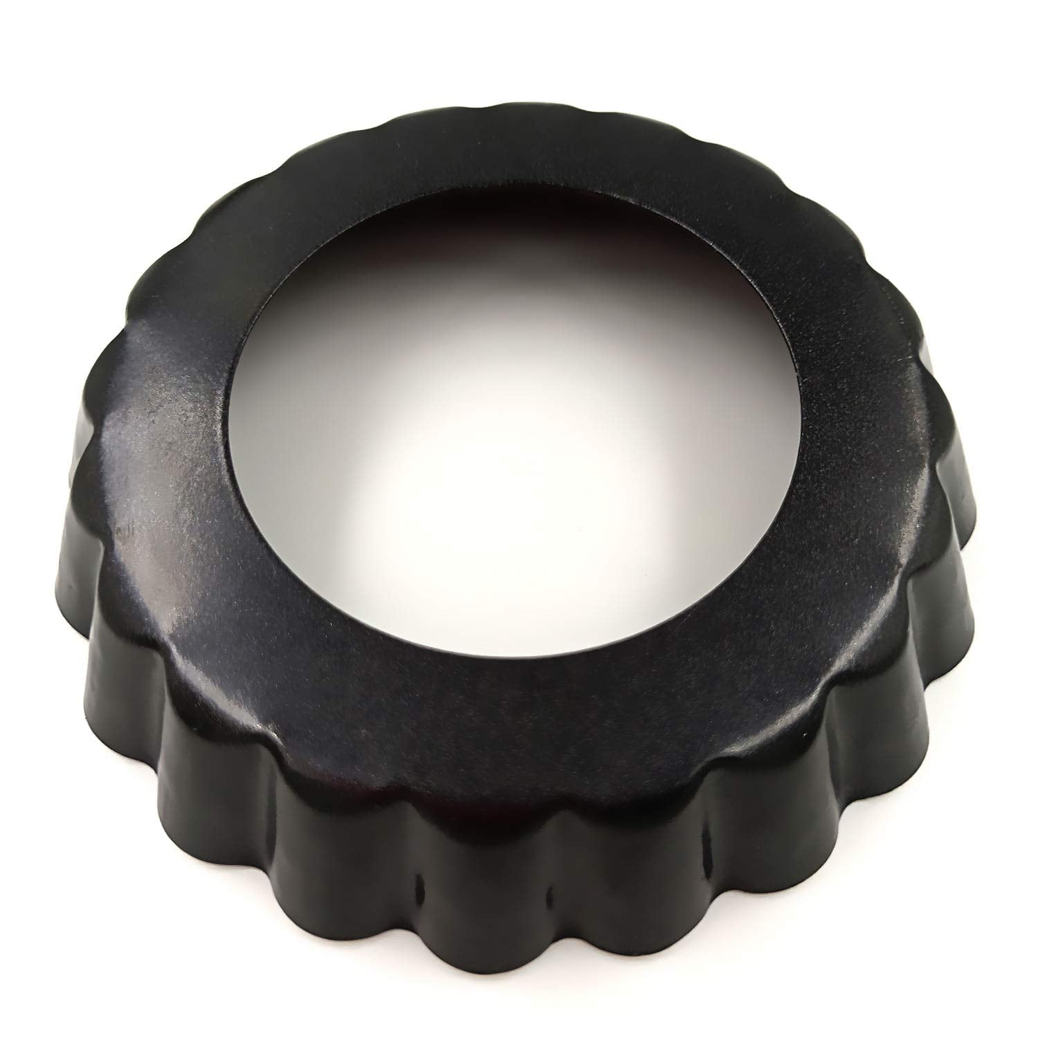 Sktaotao Quiche Pans,Mini Tart Pan With Removable Bottom,Non Stick Small Pie Tins For Baking,4 Inch,Set Of 6 Black