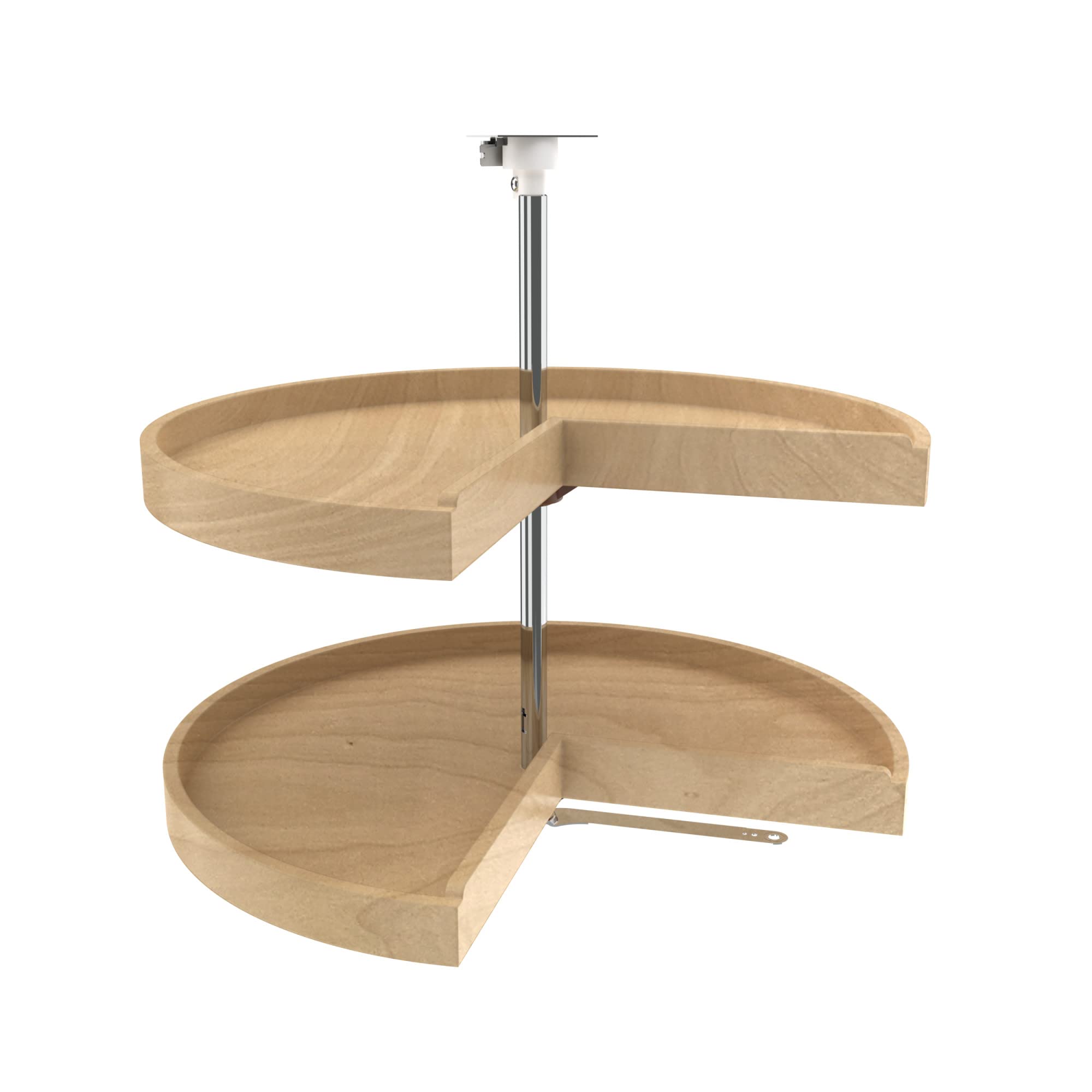 REVASHELF Wood 2Shelf PieCut Lazy Susans for Corner Base Cabinets