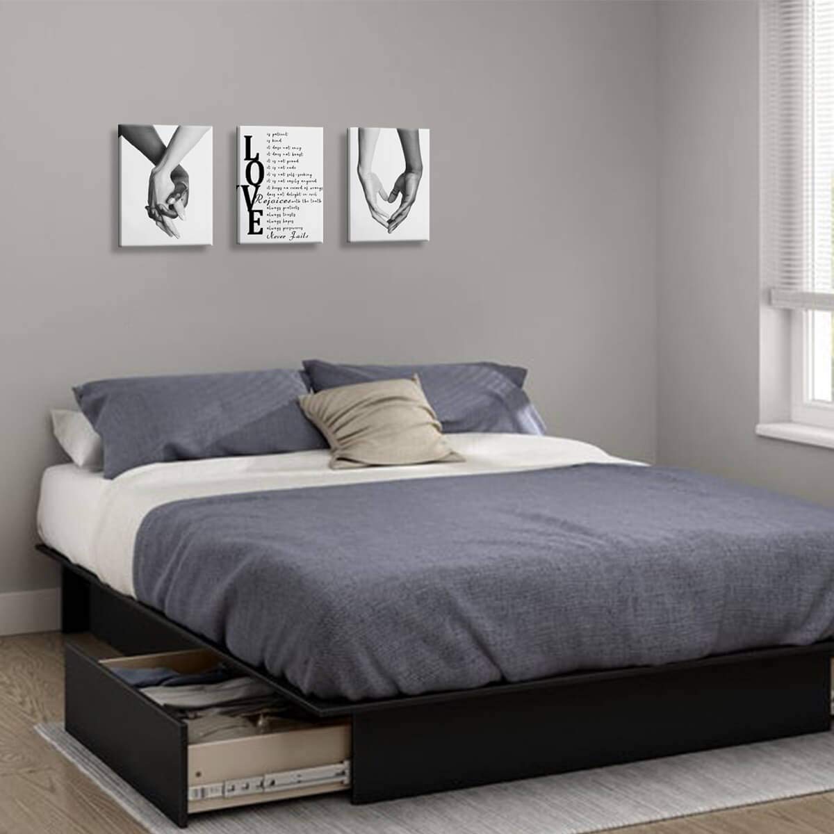 Canvas Wall Art For Bedroom Black And White Wall Art Decor For Home Walls Black Art Paintings For Wall Pictures For Bedroom Wall