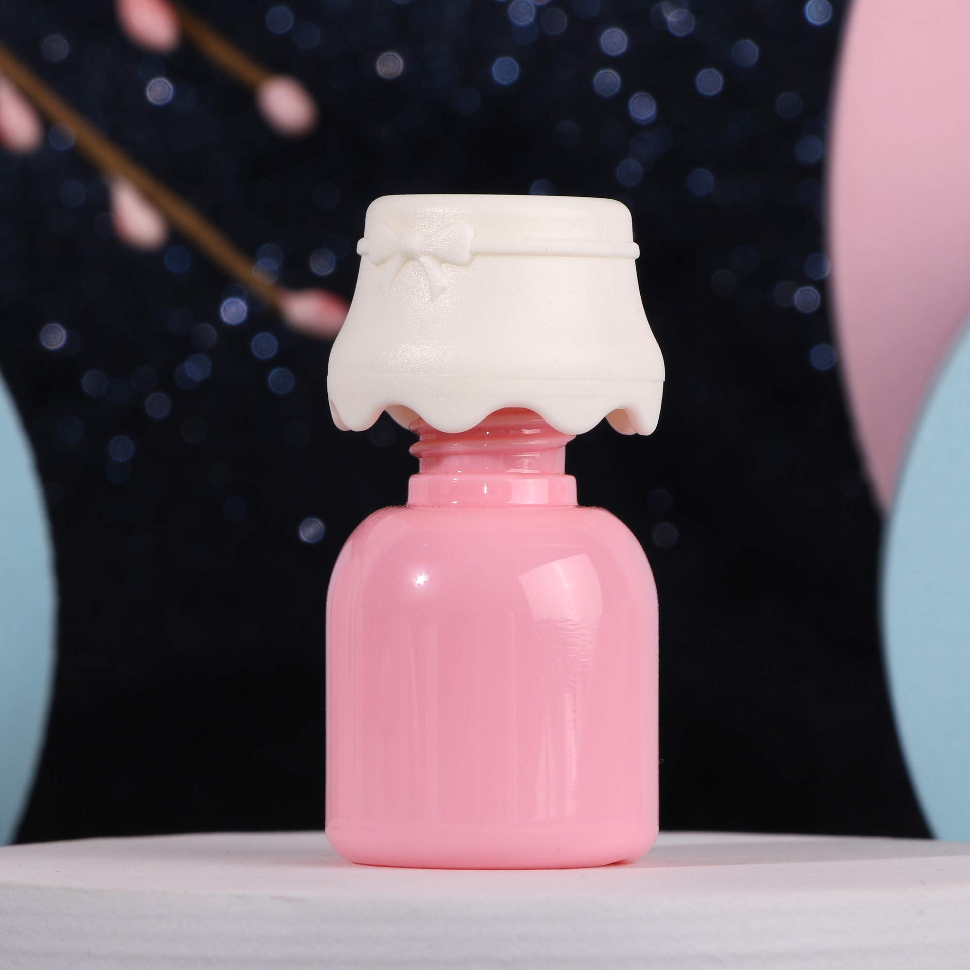Ronrons 20 Pieces Clear Milk Bottle Shape Reusable Refillable Lipgloss Containers Transparent Baby Bottles Lip Gloss Tube, 8Ml/0