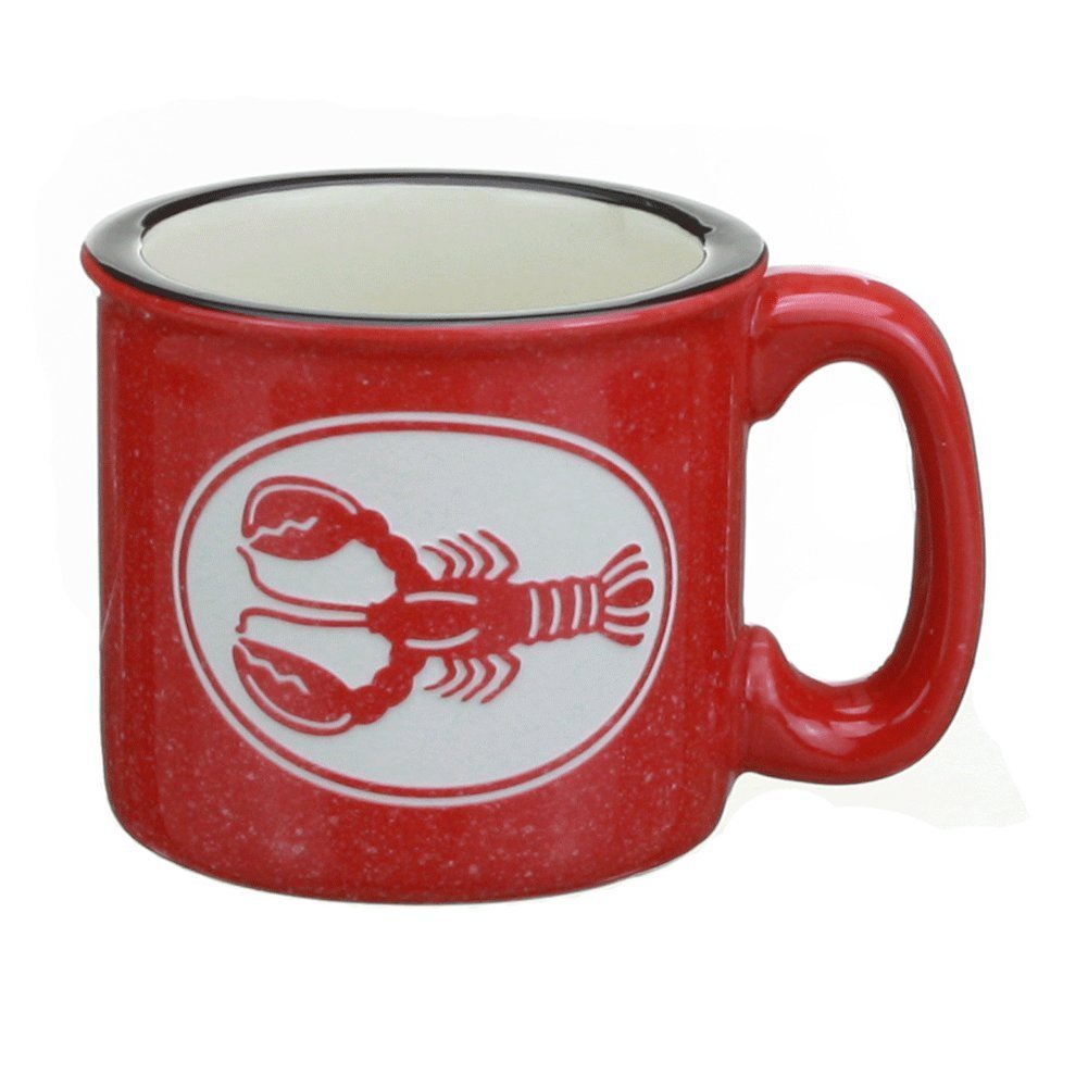 Cape Shore Red Etched Lobser 15 Ounce Coffee Tea Mug Cup