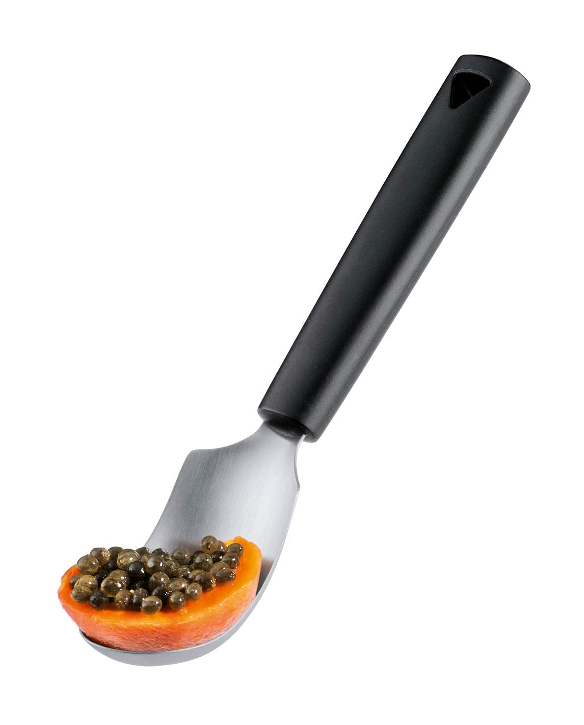 Triangle Fruit Spoon - Stainless Steel - Easily Scoops Out & Carves Fruit & Vegetables - Dishwasher Safe