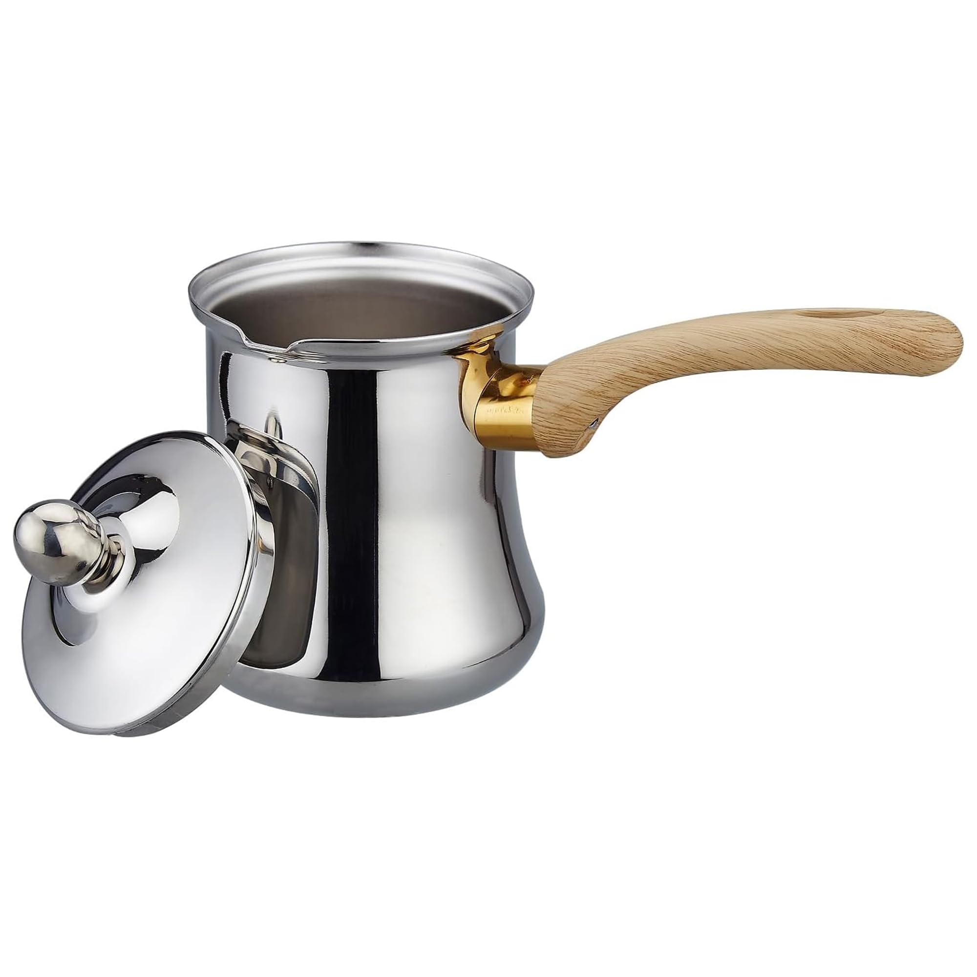 SANQIAHOME Quality Turkish Coffee Pot Set, 720ml(24oz),Coffee Maker, Chai Pot, Arabic,Briki Greek Coffee Pot, Coffee Warmer and 
