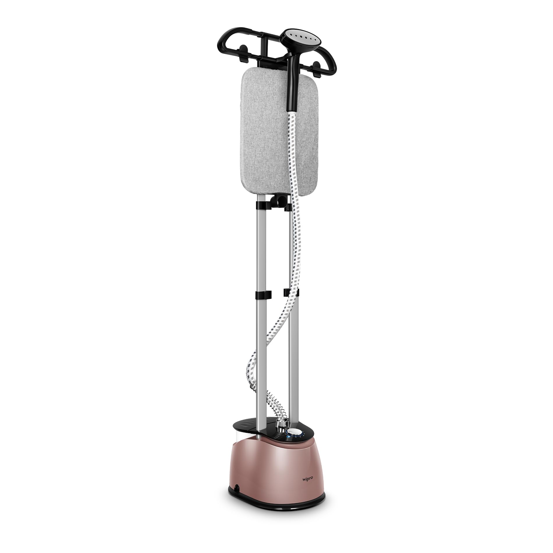 Wipro Elato Gst 204 Standing Garment Steamer | 2.2L Water Tank | 10 Heat Settings | Adjustable Steam Flow | Adjustable Iron Boar