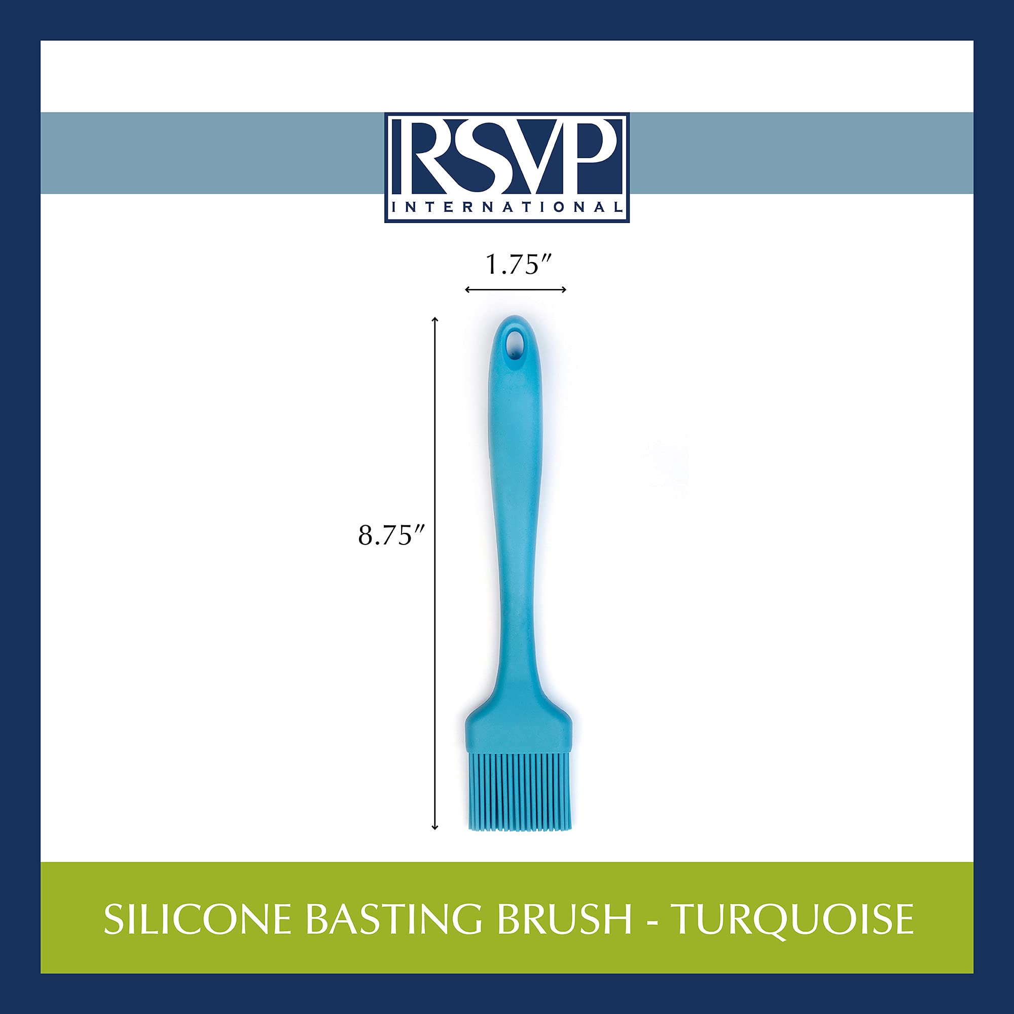RSVP Silicone Basting Brush - Turquoise