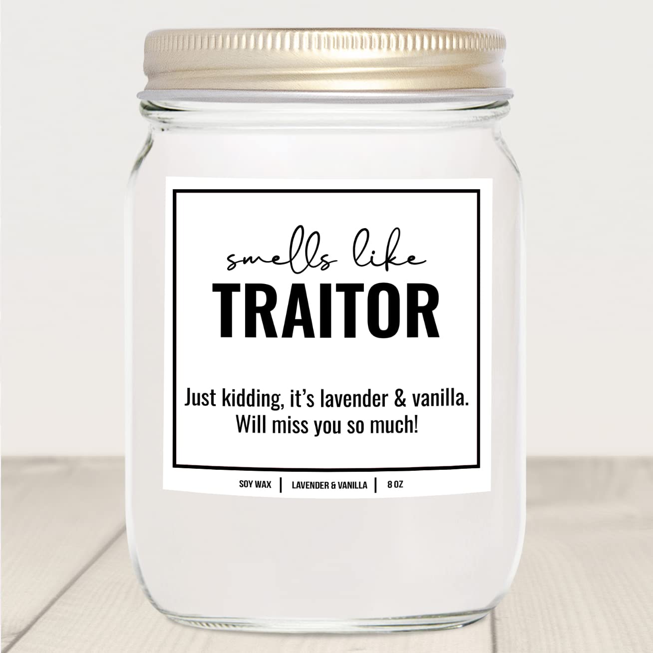 YouNique Designs New Job Candle Women, 8 Ounces, Going Away Candle Coworker, Coworker Leaving Candle Women, Farewell, Goodbye, A
