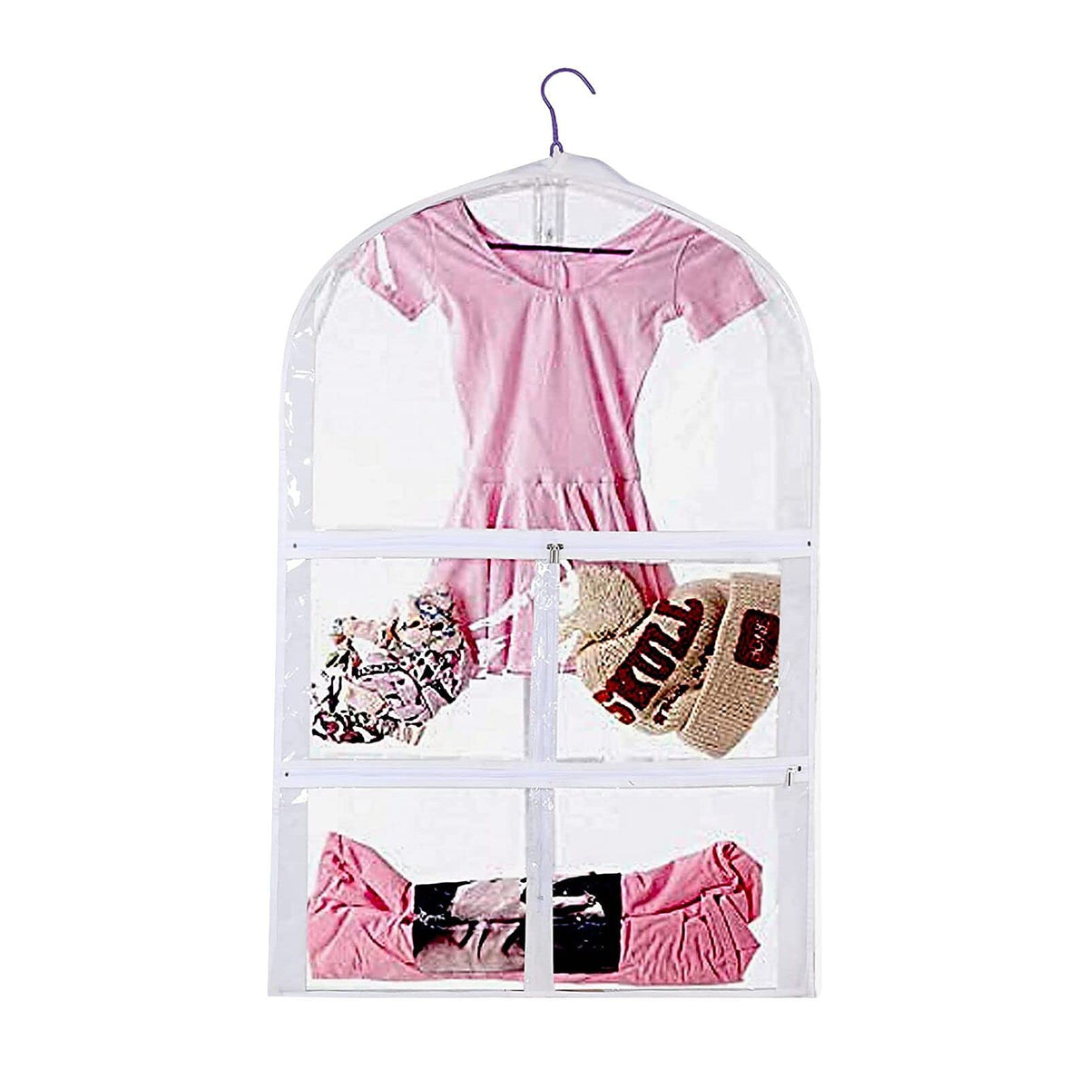 Waterproof Hanging Garment Bag,35 Inch Garment Bags For Hanging Clothes,Garment Bags For Travel Storage,Kids Garment Bag With Fu