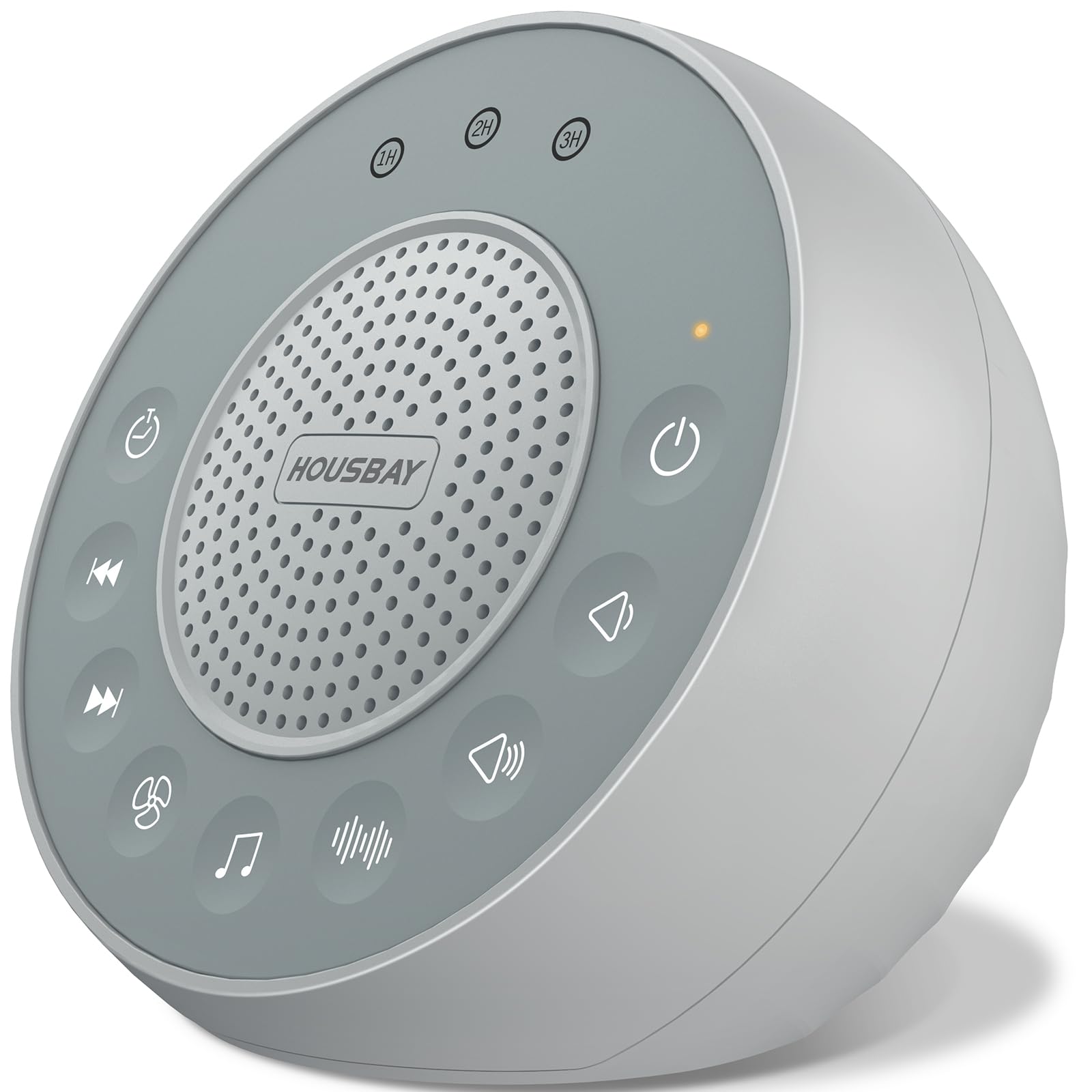 Housbay Glows White Noise Sound Machine, 31 Soothing Sounds, 5W Loud Stereo Sound, Sleep Timer, Small Travel Sleep Machine & Noi