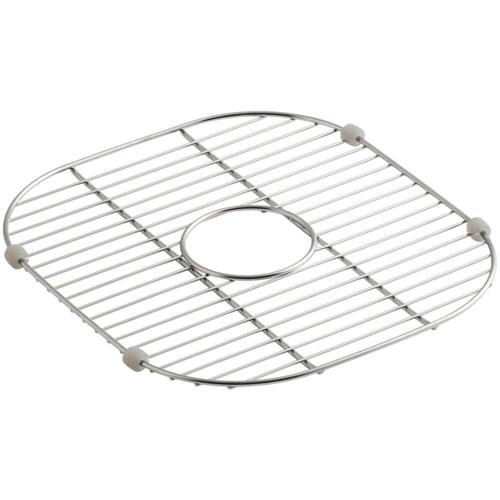Kohler 6390-St Sink Rack, 13-1/2-Inch X 14-7/8-Inch For K-3356 Undertone And K-3356-Hcf Undertone Preserve Sinks, Stainless Stee