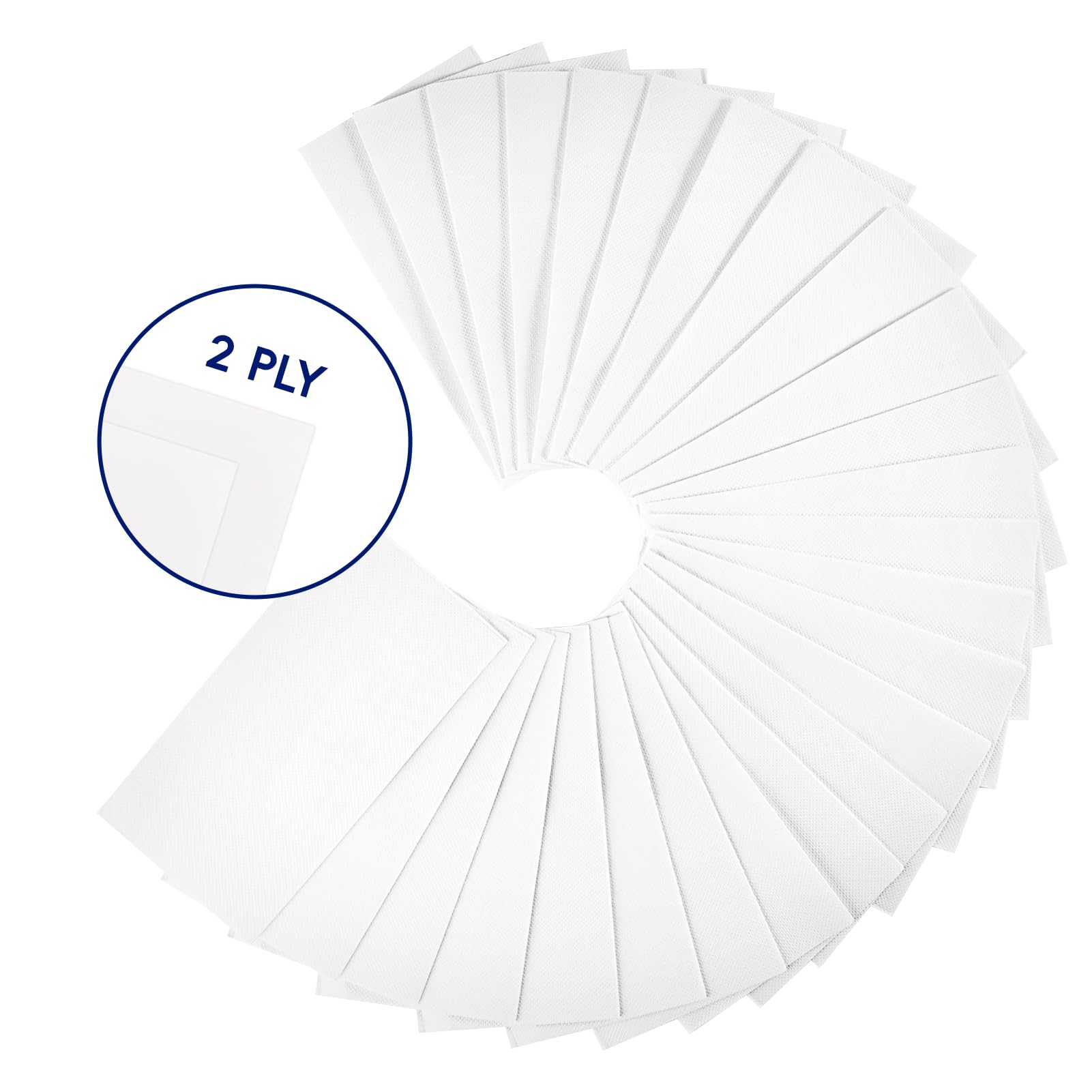 Jolly Chef 600 Pack Disposable Paper Napkins, Soft Bathroom Napkins For Guests, 2-Ply White Paper Hand Towels For Halloween, Wed