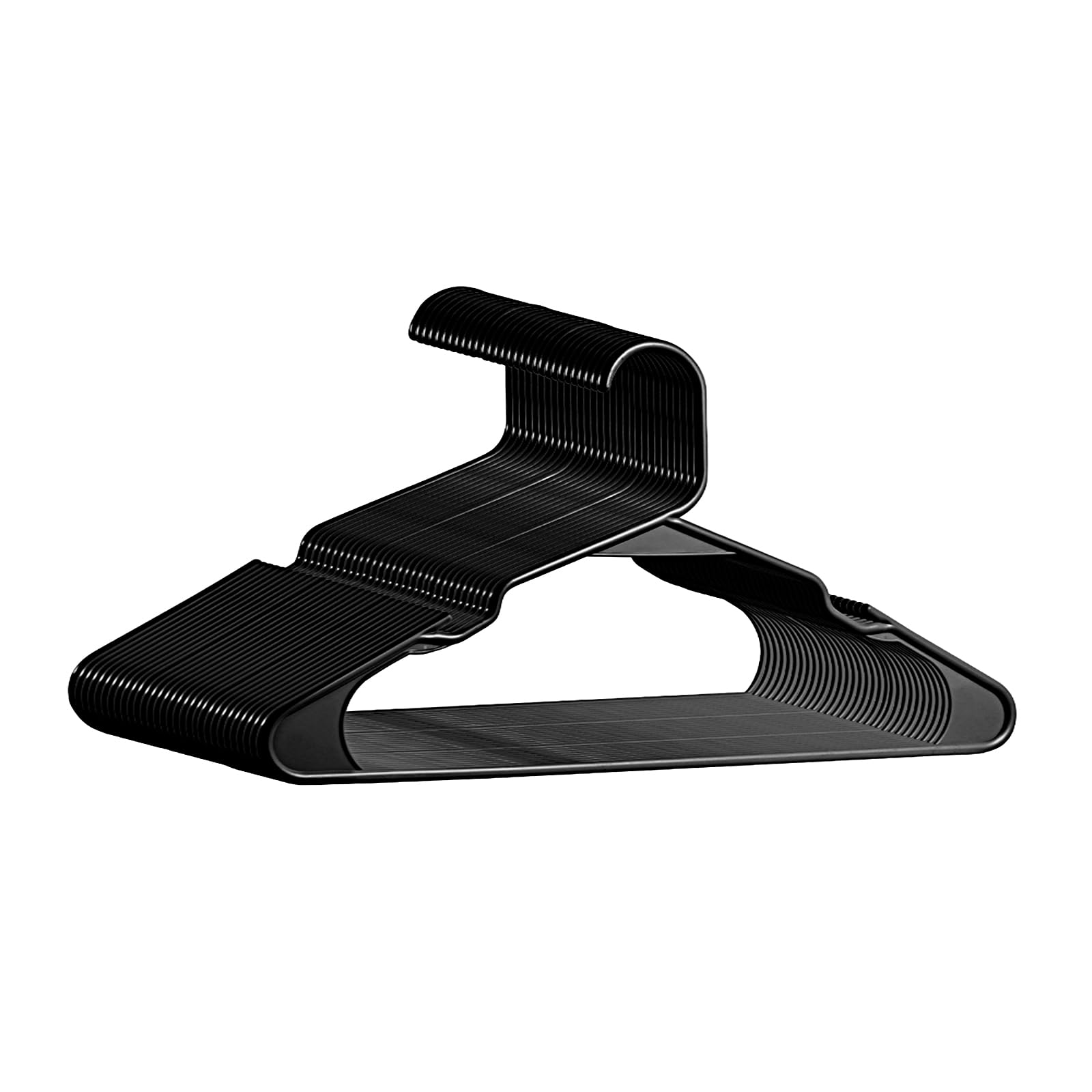 Softflame Plastic Hangers Clothes Hangers 20 Pack, Durable Hangers Space Saving For Everyday Standard Use And Dorm Room Essentia