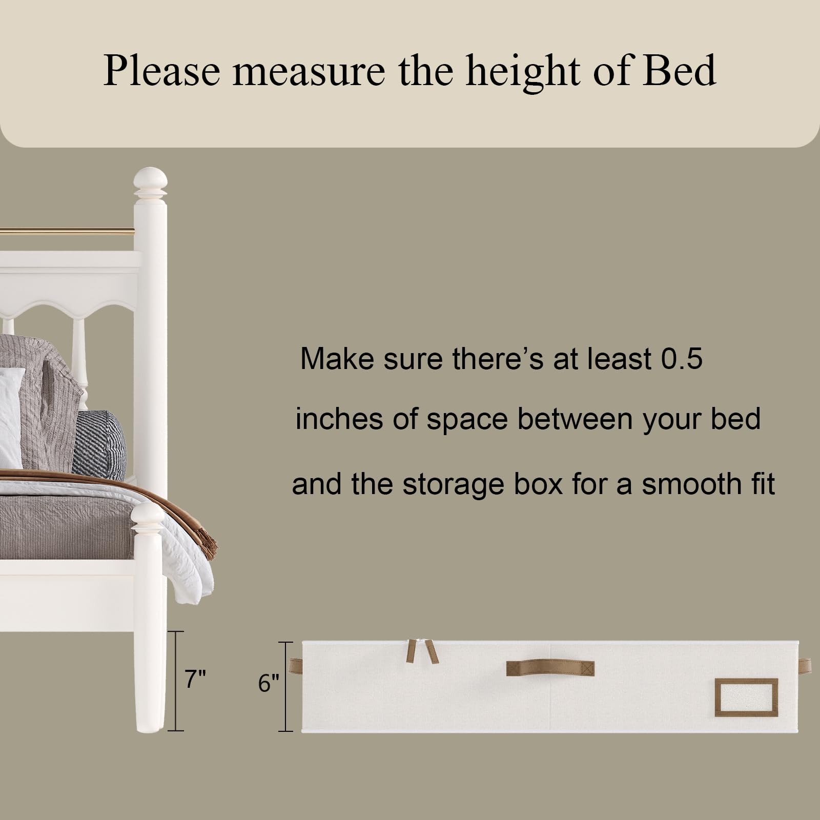 COYACOOL Under Bed Storage Containers, 2-Pack Underbed Storage Box, Collapsible Clothes Storage Bins with Handles and Lid, Large