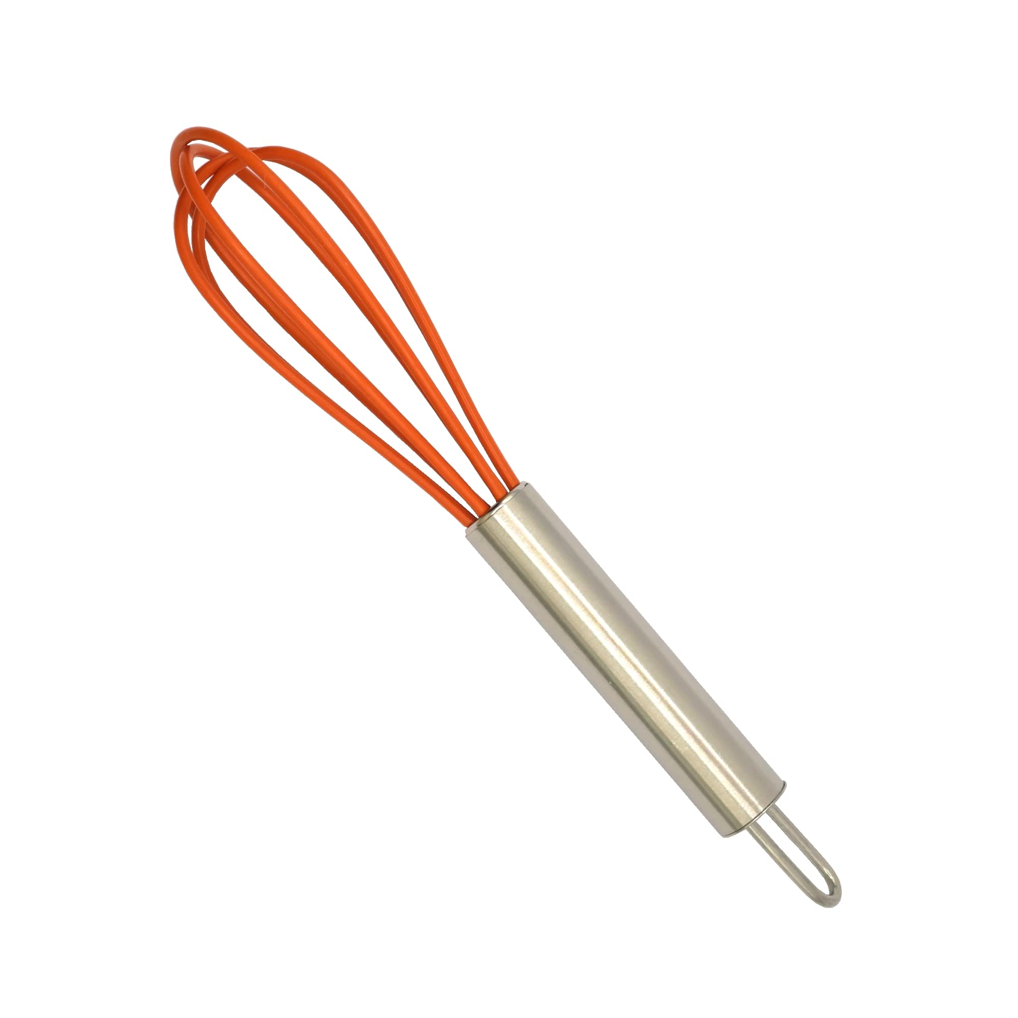 Mini Whisks 6 Inch 2Pcs Stainless Whisk+Silica Gel, Hand Egg Mixer For Flour Cake Egg, Kitchen Cooking Baking Use Whisk