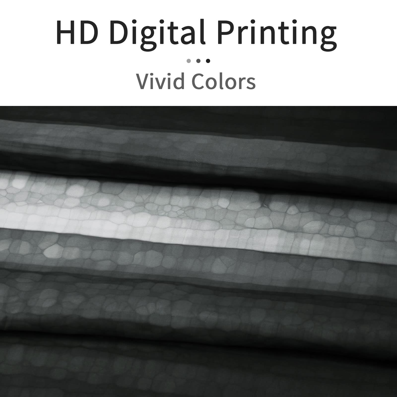 Gibelle Extra Long Shower Curtain 72 X 84, Tall Black Grey Shower Curtain Set, Abstract Modern Fabric Shower Curtain For Bathroo