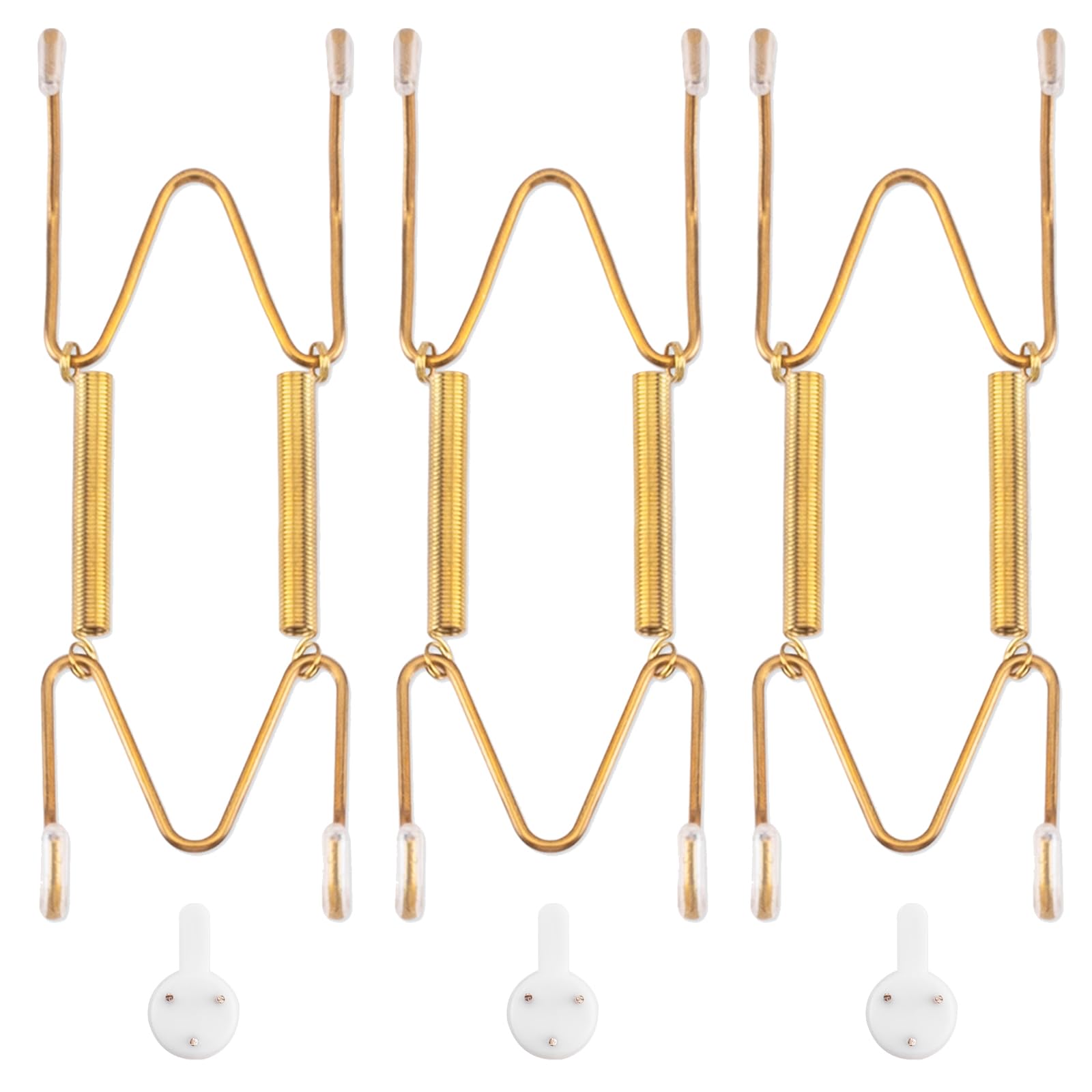 Bilillo 3 Pack Plate Hangers for The Wall, Suitable for 5-6 inch Decorative Plate, Stainless Steel Invisible Heavy Duty Wire Pla