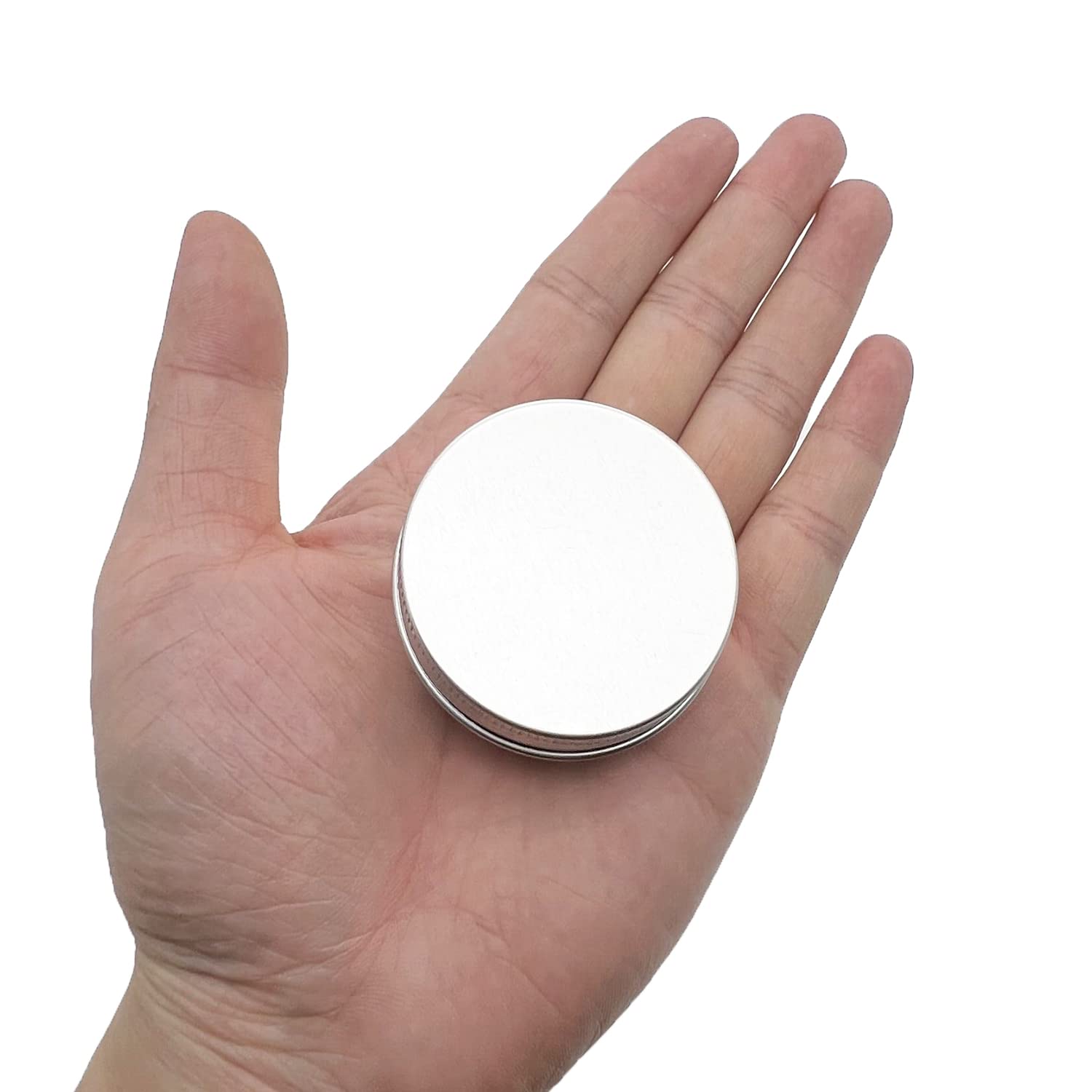 20 Pack 1 Oz Aluminum Tin Jar With Screw Lid 30 Ml Round Refillable Containers