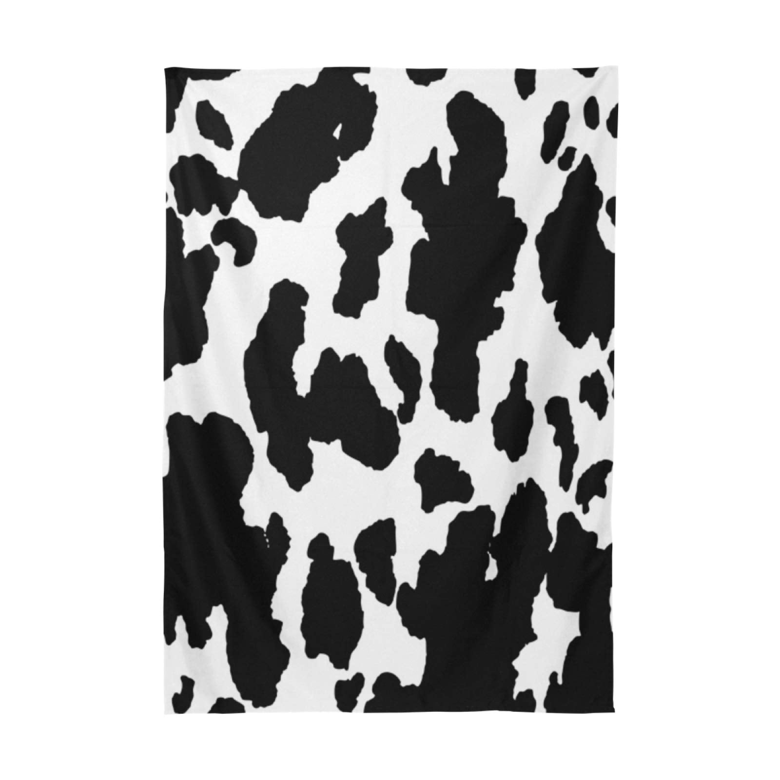 Animal Cow Print Rectangle Tablecloth 54X54 Inch, Wrinkle Resistant Polyester Table Cover Stain Proof Decorative Fabric Table Cl