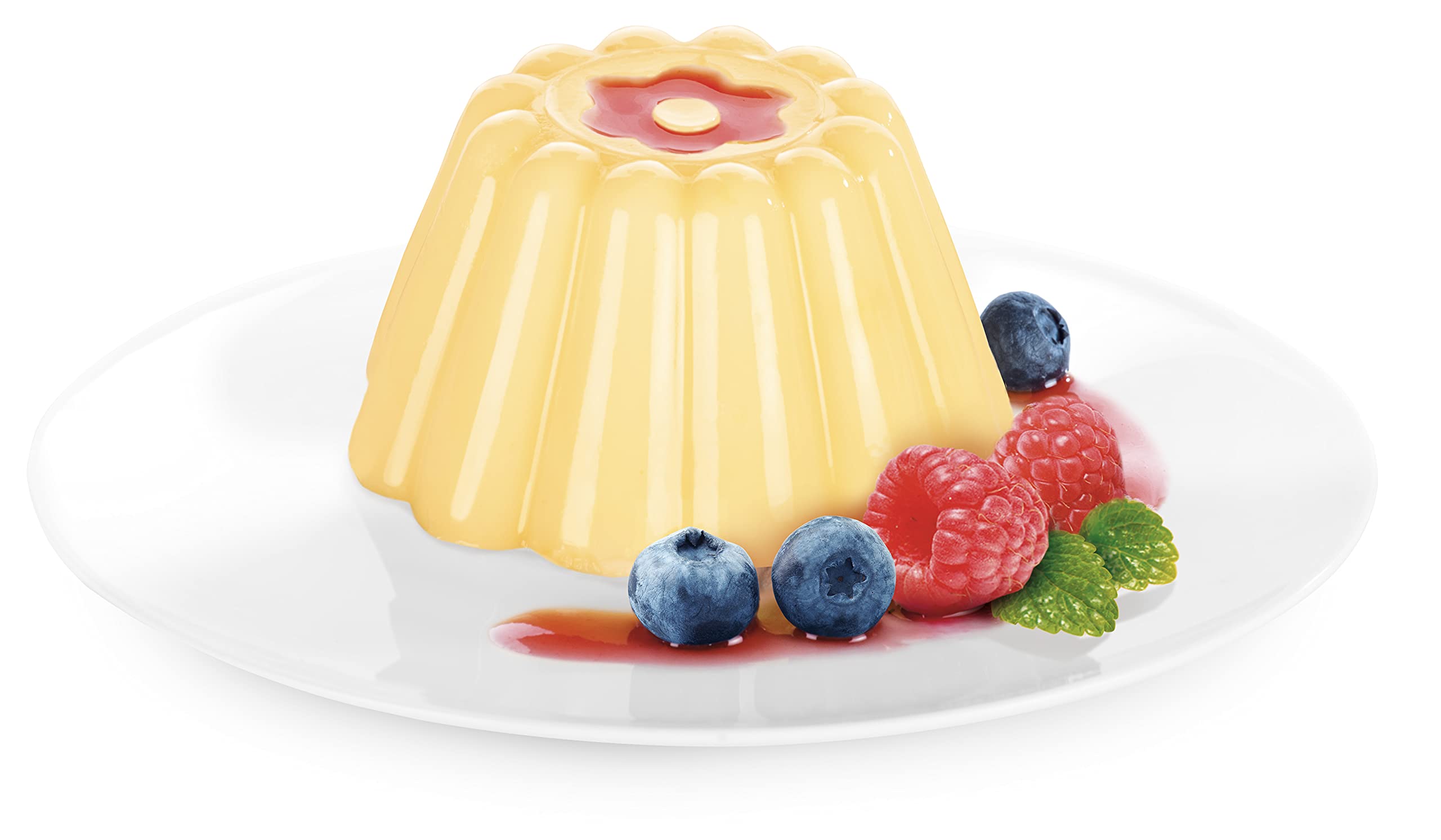 Tescoma 630590.00 Pudding Molds, Custard Mould, Set Of 4 Cups With Lid