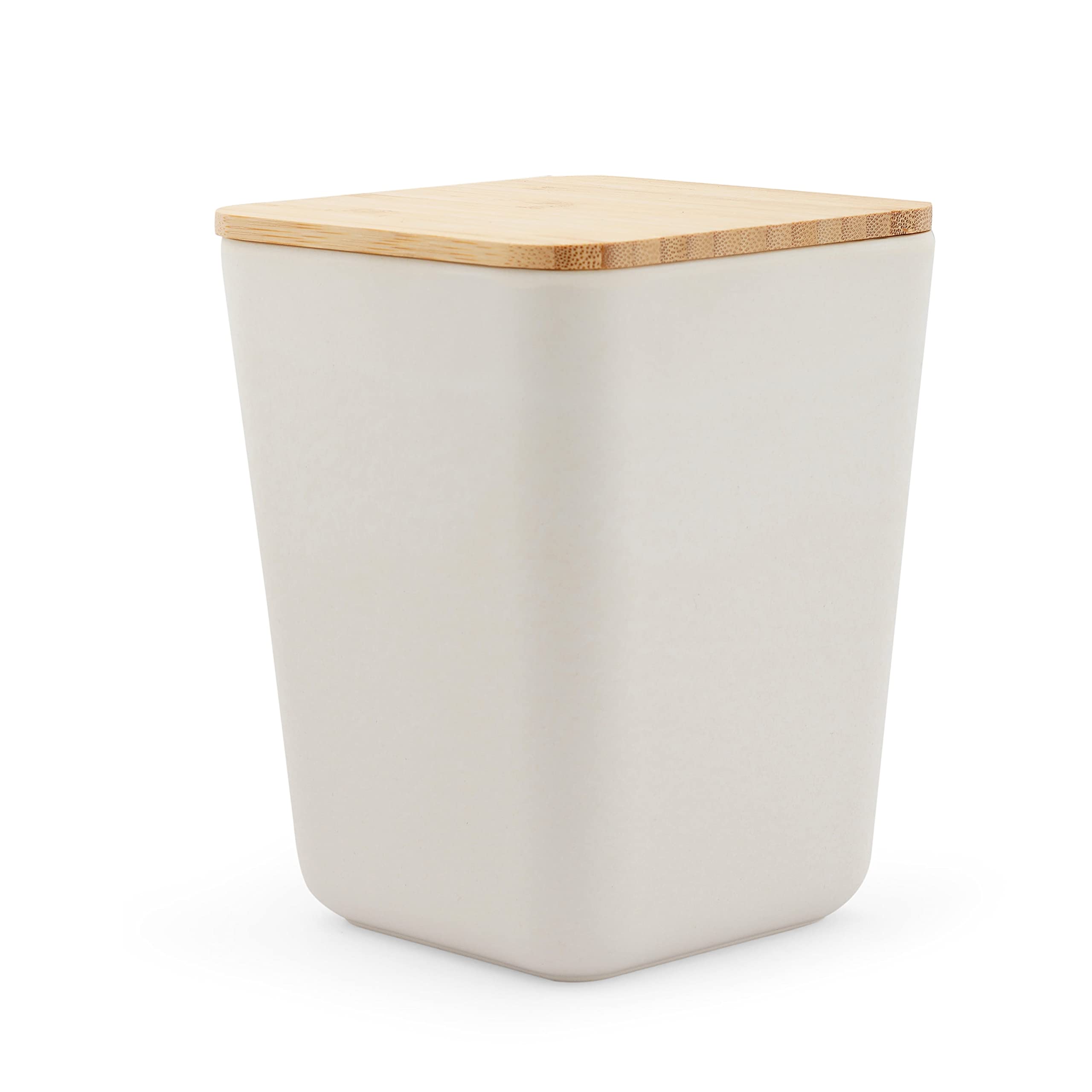 Earthism EcoFriendly Bamboo Fibre Canister/Storage Container Air Tight 1000 Ml (Beige)