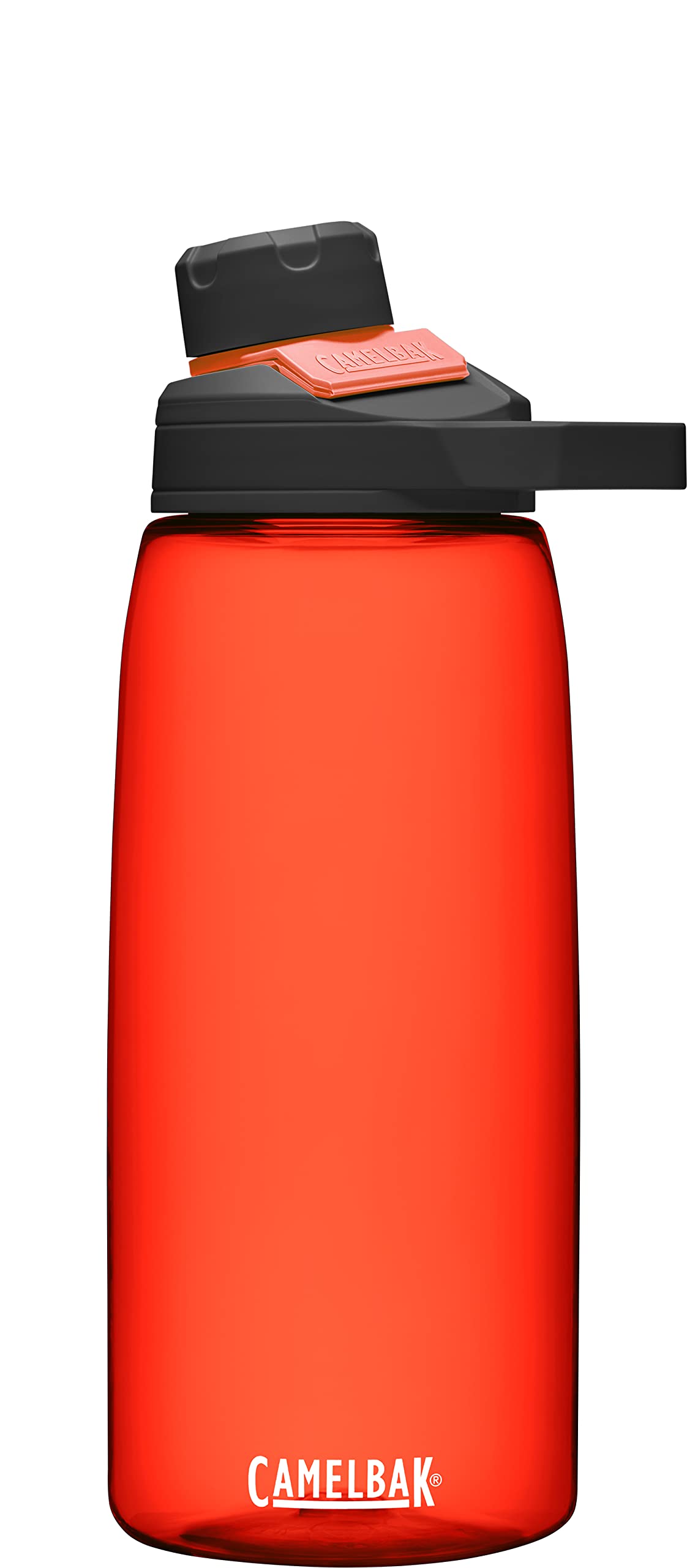 Camelbak Chute Mag Bpa Free Water Bottle With Tritan Renew - Magnetic Cap Stows While Drinking, 32Oz, Fiery Red