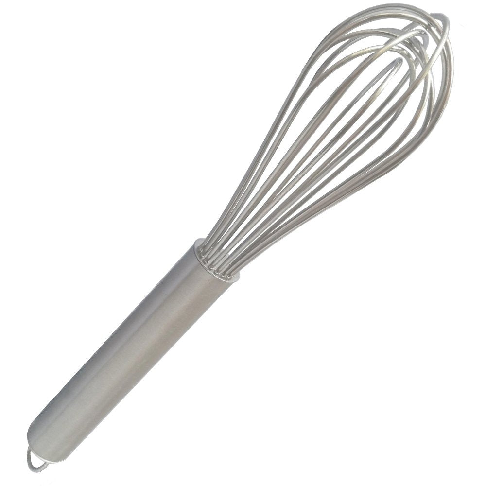 D Drneeko Stainless Steel Wire Balloon Whisk- 8 Sturdy Wires, 10-Inch Food Mixer Beater Heavy Duty Hanging Hook