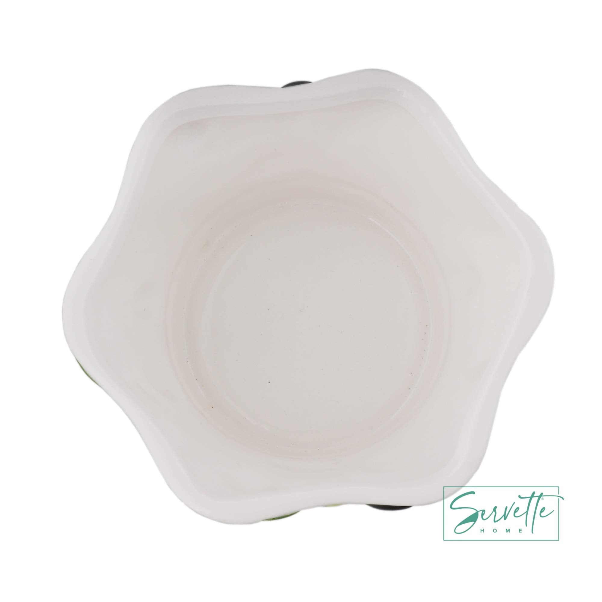 Servette Home Medium Ceramic Olive Salad Bowl 3 Inchs High And 5.75 Inches Wide.
