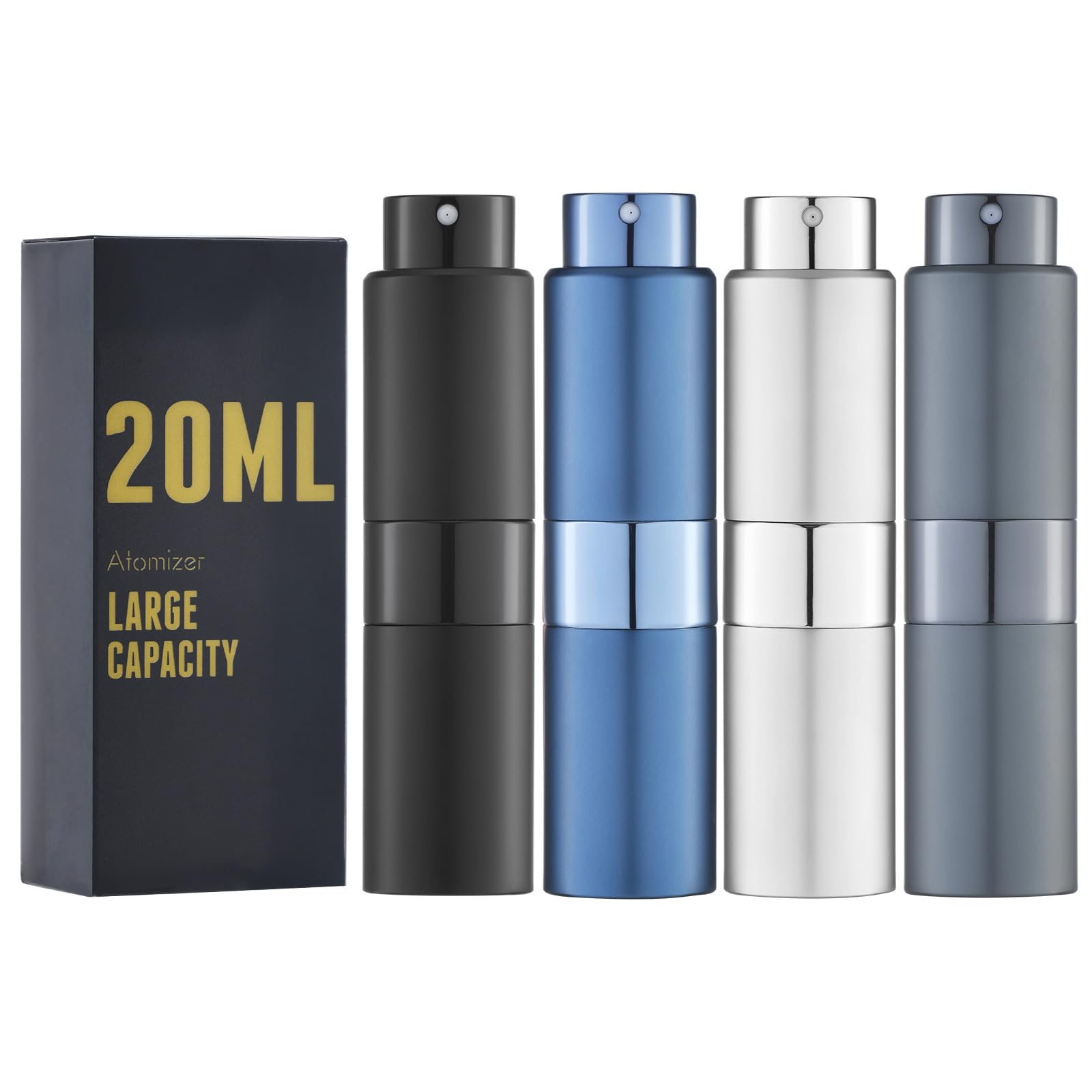 Owlyee 20Ml Perfume Atomizer, Travel Cologne Spray Bottle, Mini Empty Sprayer Dispenser (4Pcs)