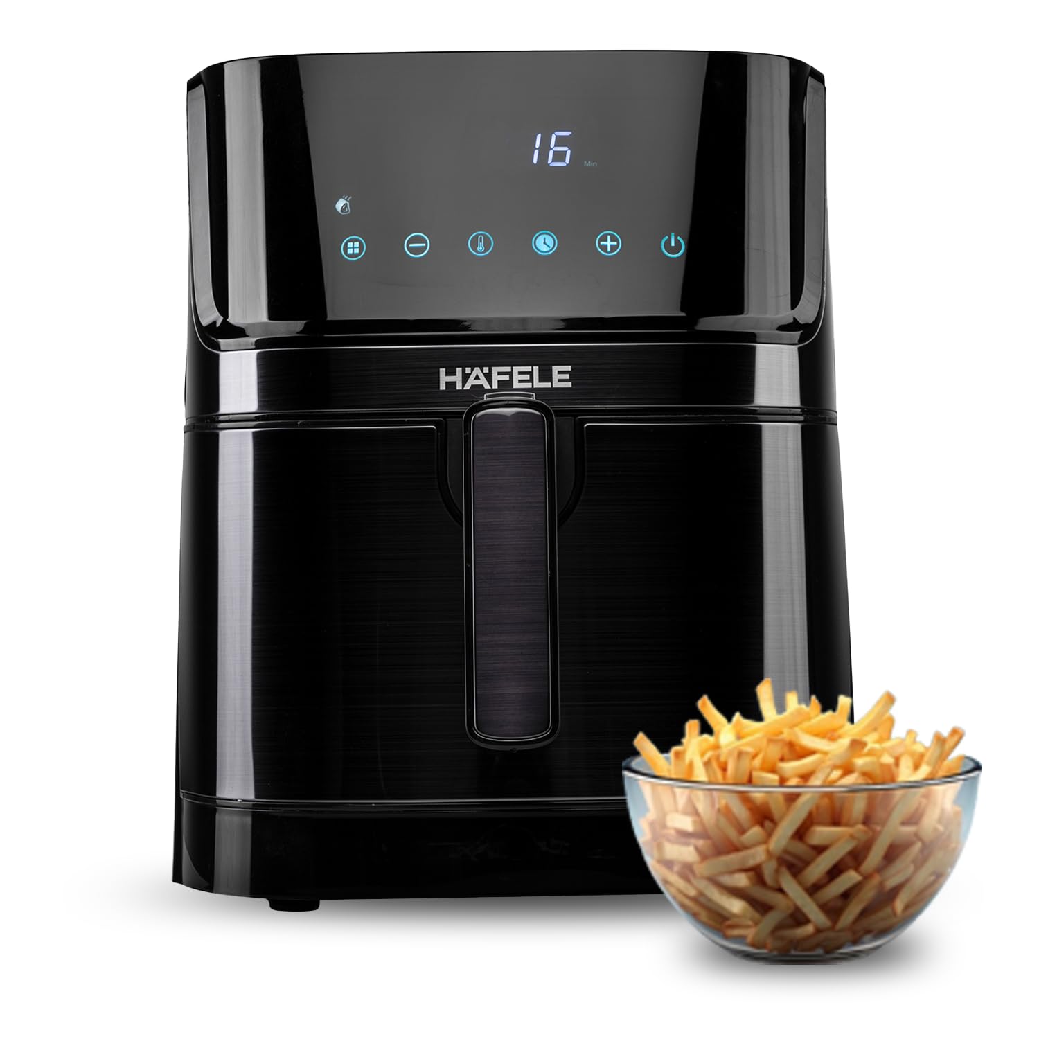 Hafele Noil 6.3L Digital Air Fryer With 360 Rapid Air Circulation Technology & Touch Panel, Uses 90% Less Oil, 8 Preset Menus, N