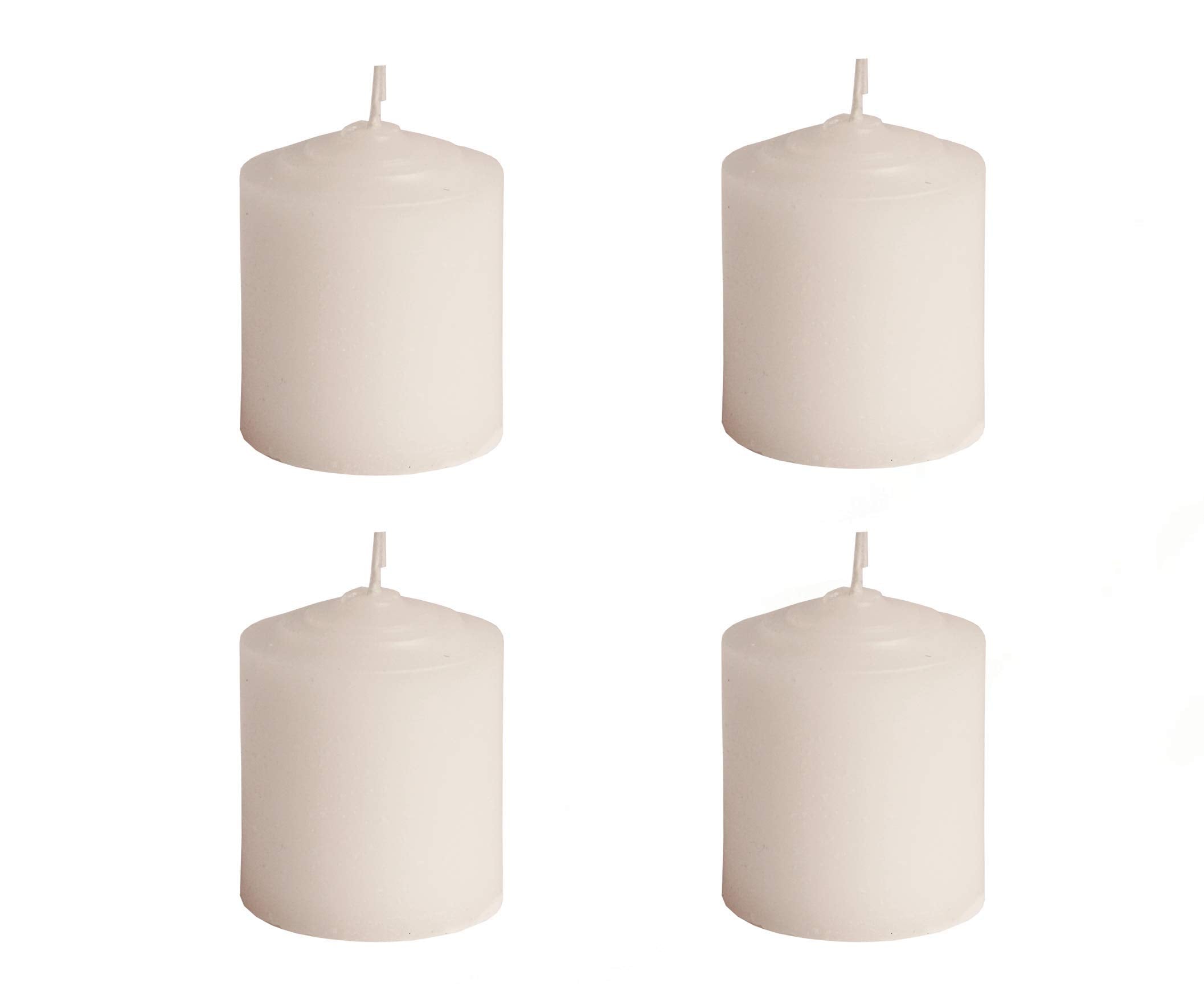 Pure Indian Candle Handpourd Jasmine Scented White Wax Votive Candle PIC2019VC007 (Pack of 4 Pcs.) Burn Time 10 Hrs.
