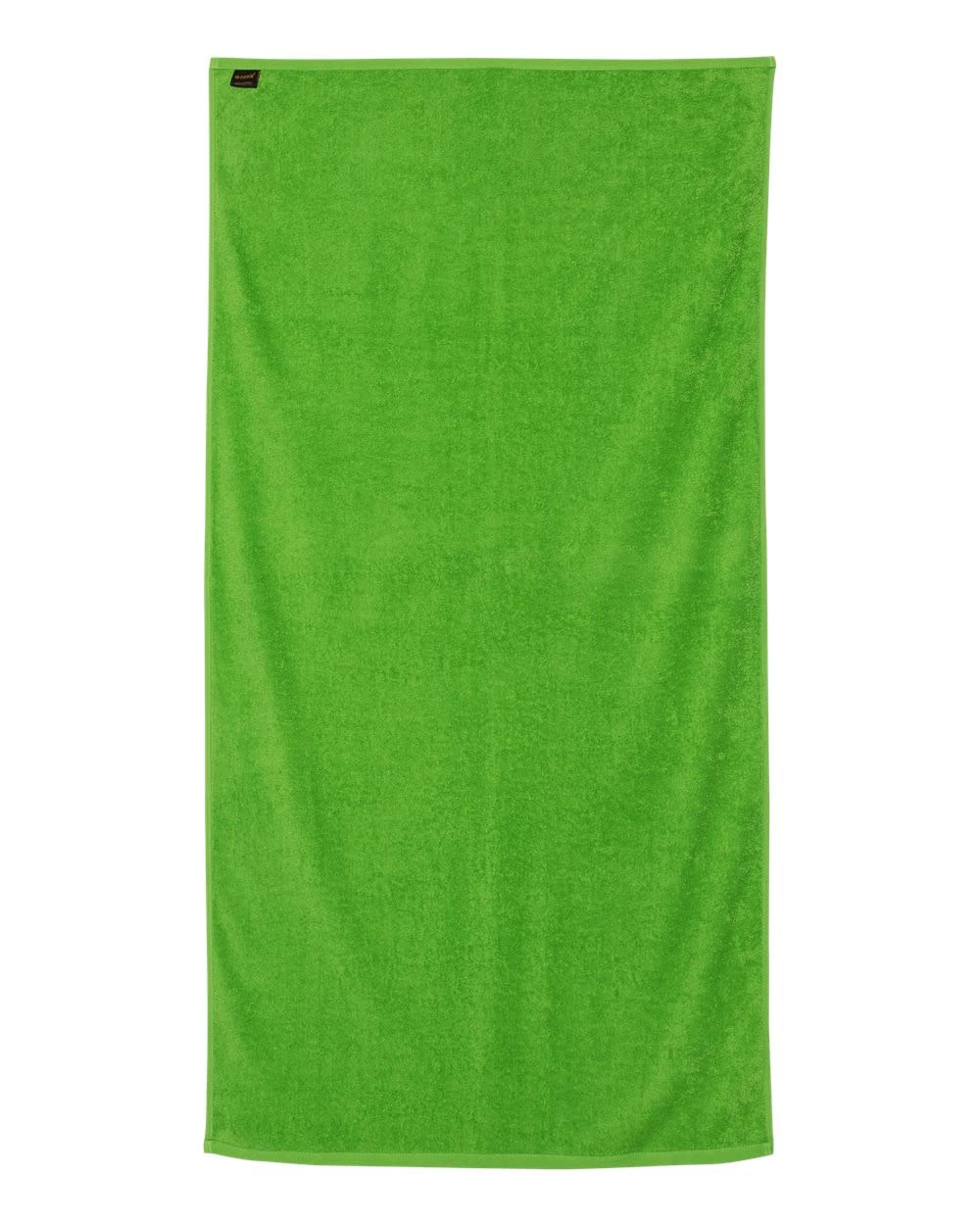 Q-Tees Velour Beach Towel - Lime  One Size