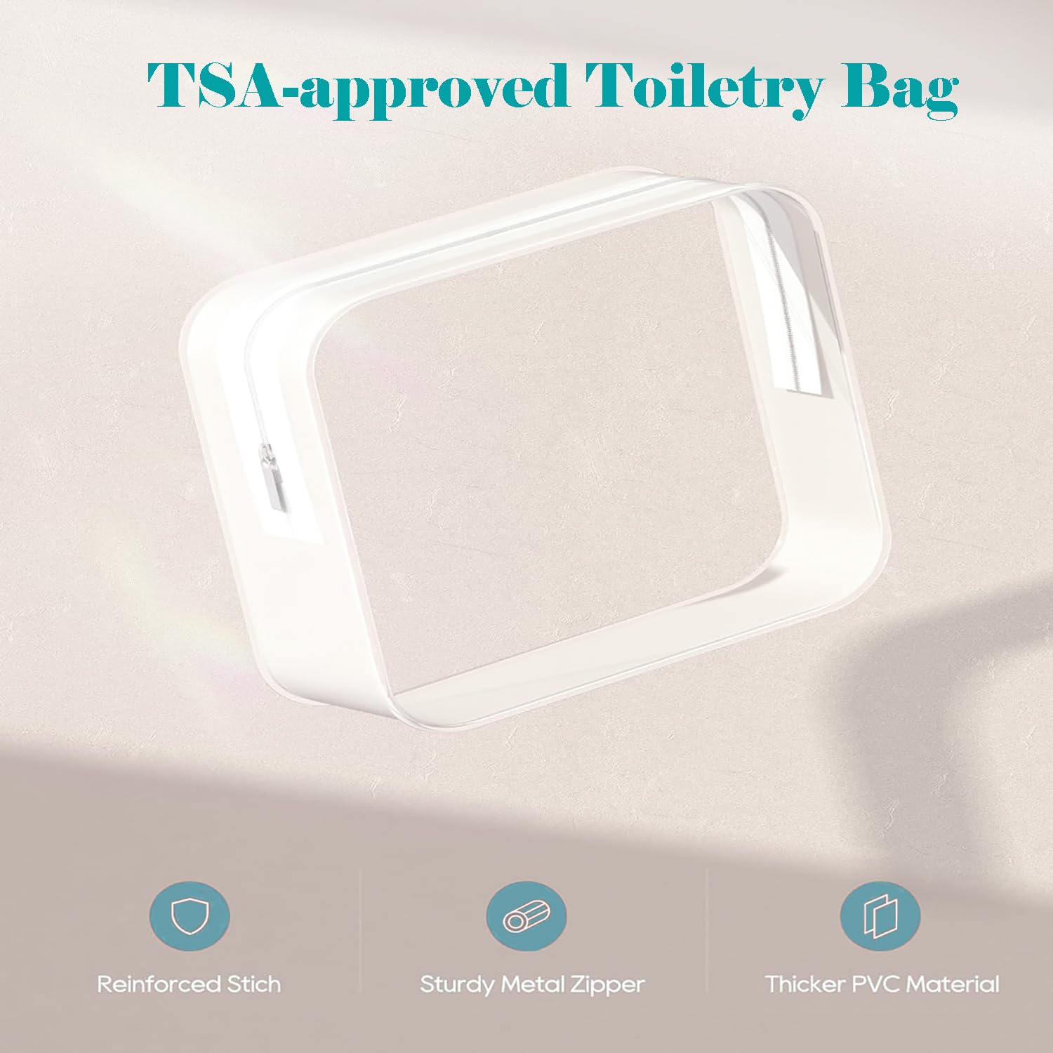 Toiletry Travel Bottles For Men Women, 3.4Oz/100Ml Refillable Plastic Containers With Tsa Approved Toiletry Bag - Clear Cosmetic
