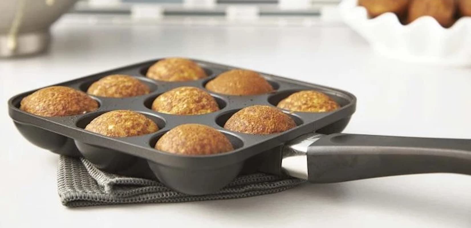 Scanpan Classic Nonstick Aebleskiver/Puff Dumpling Pan, 7'' X 7'' | 18 X 18Cm